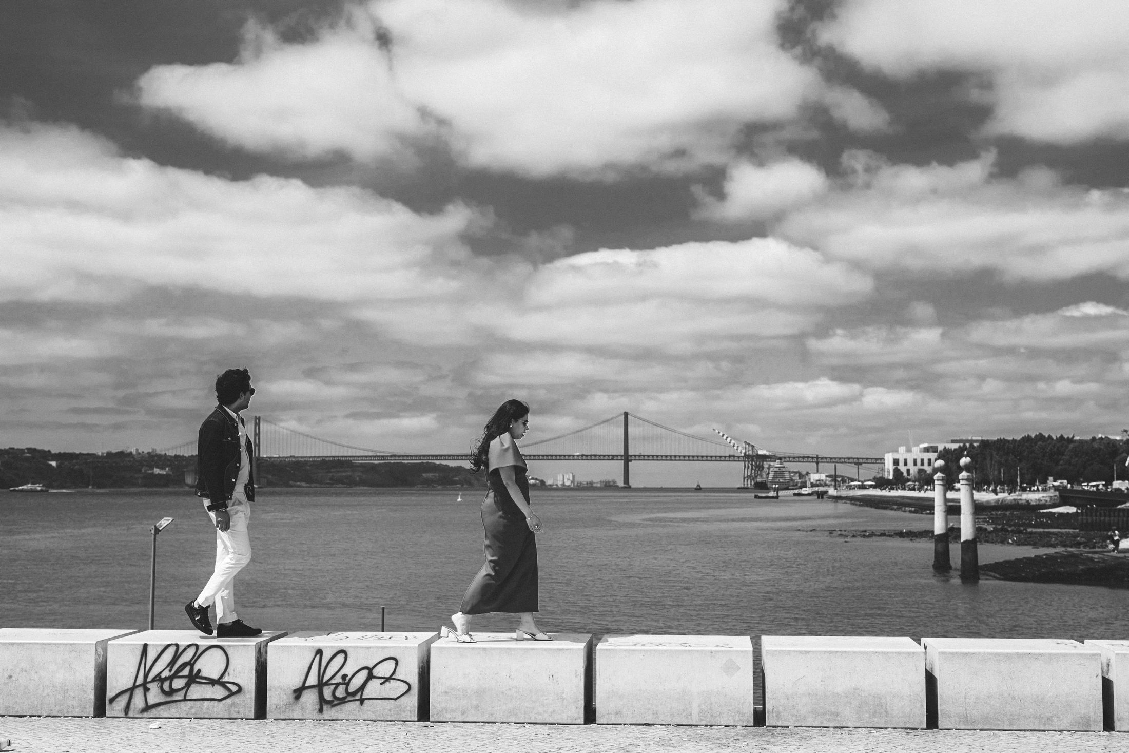 Pre-wedding photography in Lisbon for Indian couple visiting Portugal.