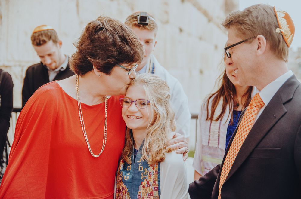 Kate's Jerusalem Western Wall destination Bat Mitzvah. Photographed by Joey Rushfield of the DMV area.