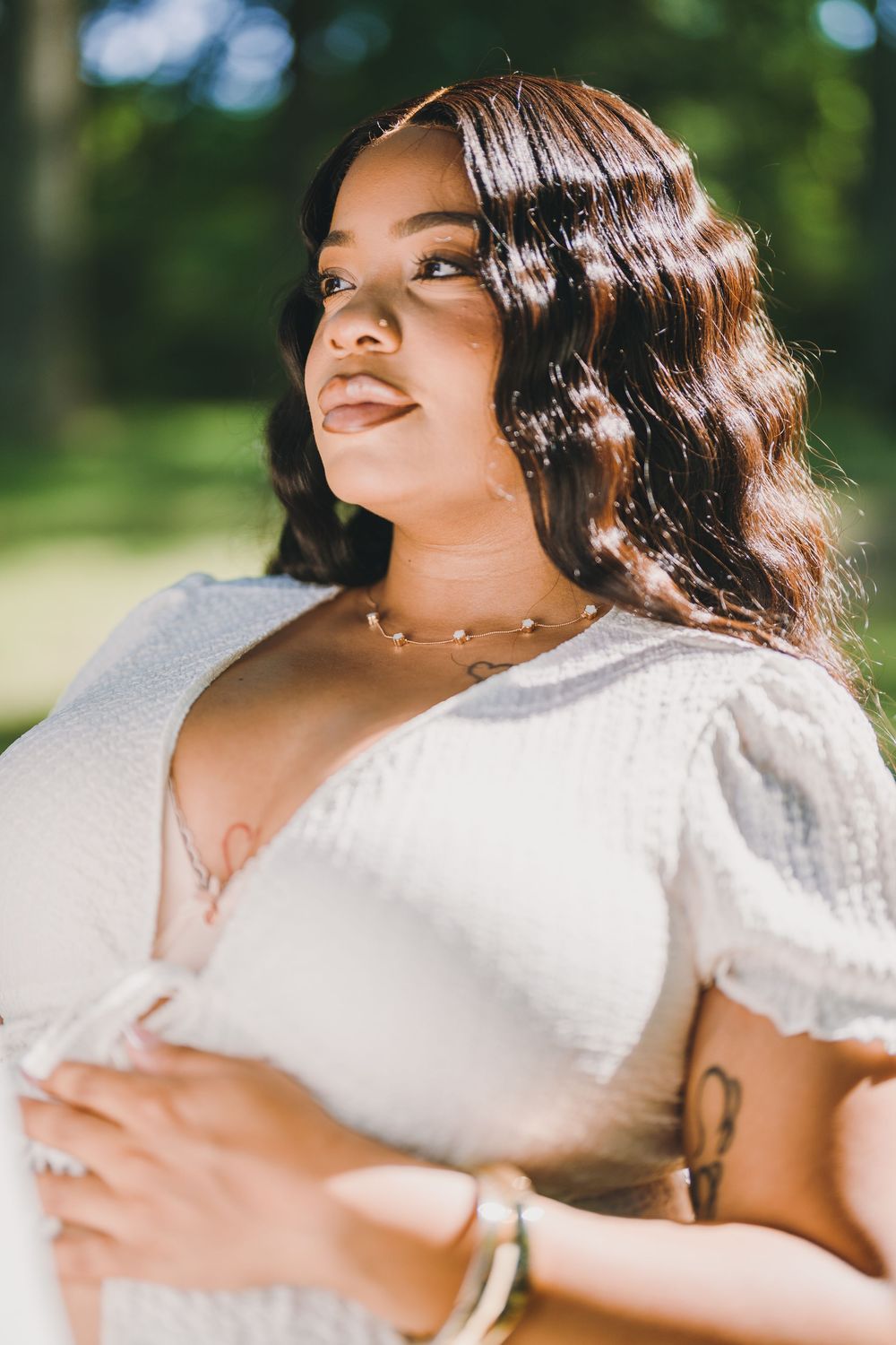 Ashley's maternity session in Brighton Dam Azalea Garden in Olney, MD.