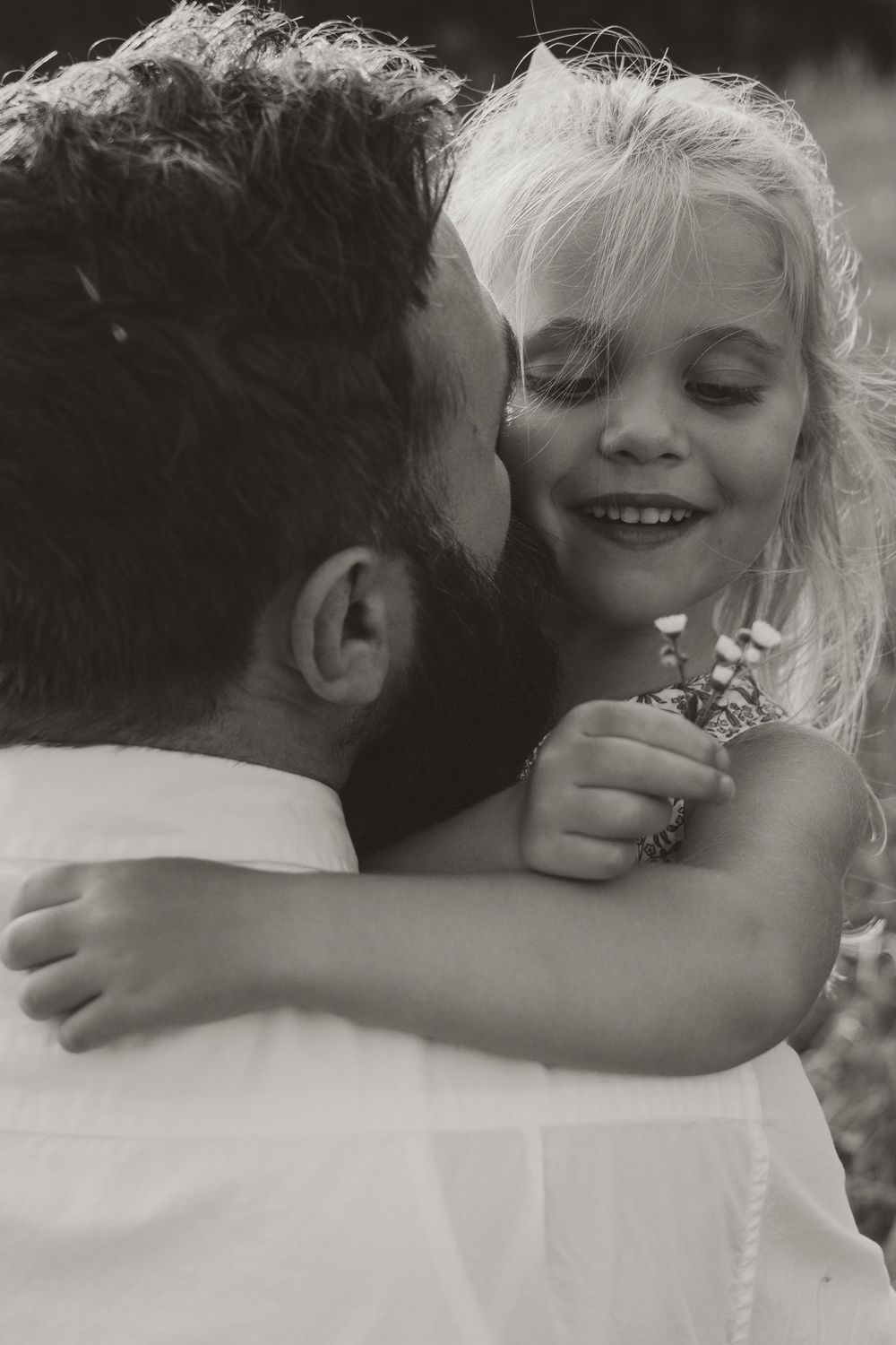 golden hour light hearted playful family session filled with love