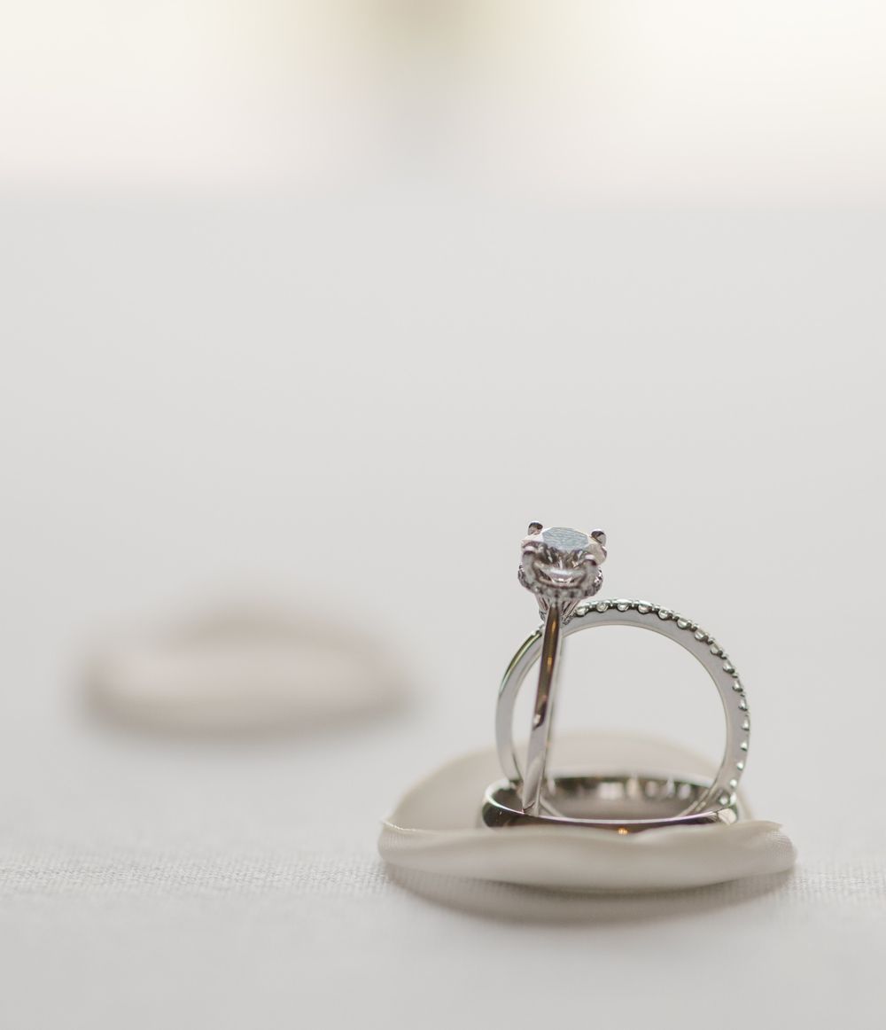 bride and grooms rings