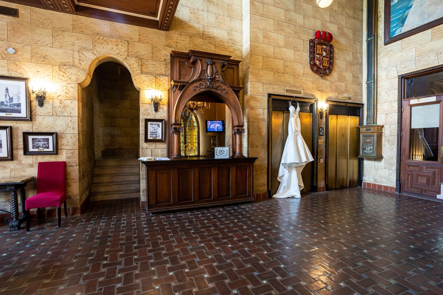 Sorority and fraternity stroll at wedding captured by Florida wedding photographers