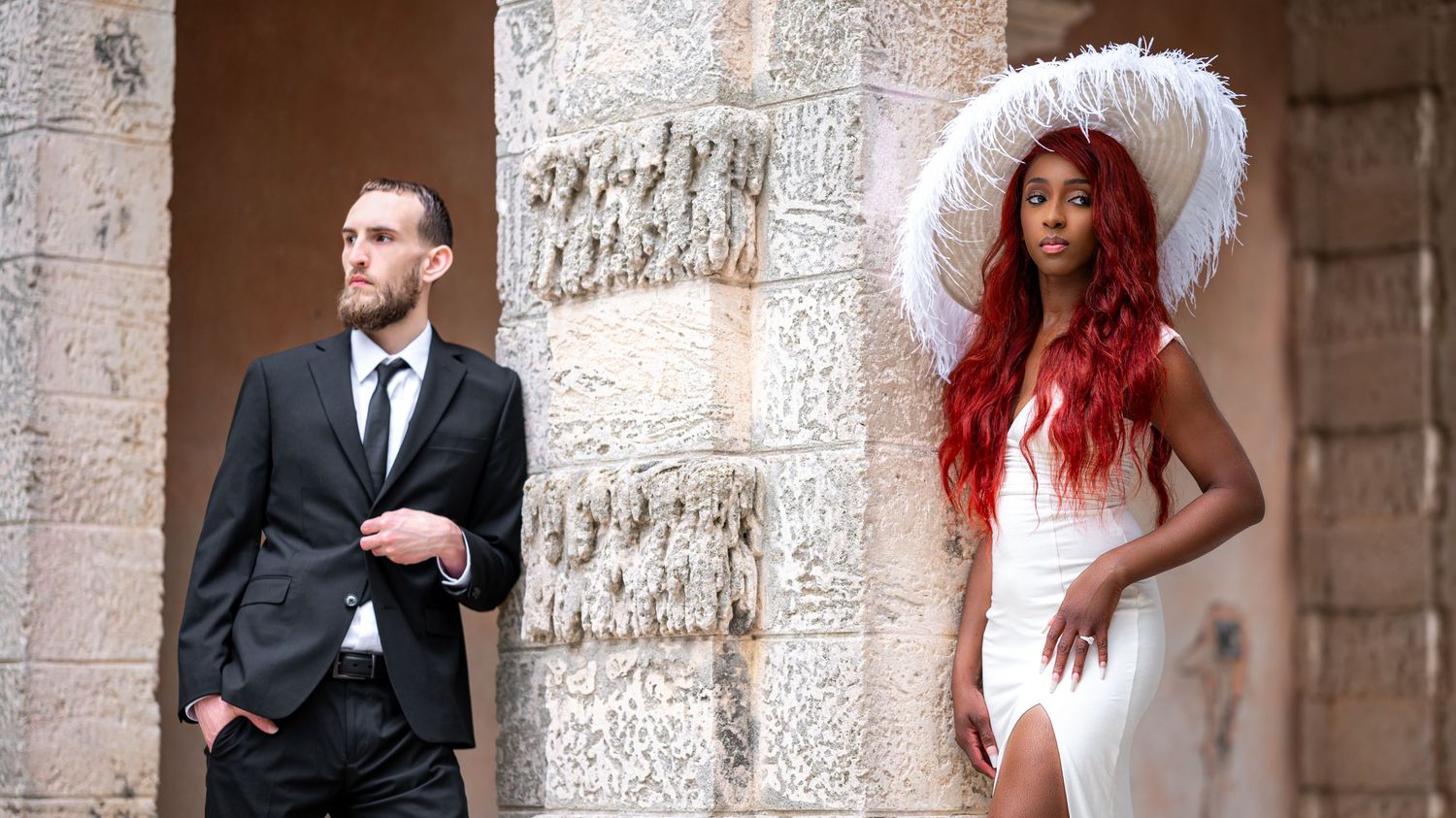 A garden ceremony at Vizcaya, beautifully documented by Miami wedding photographers.