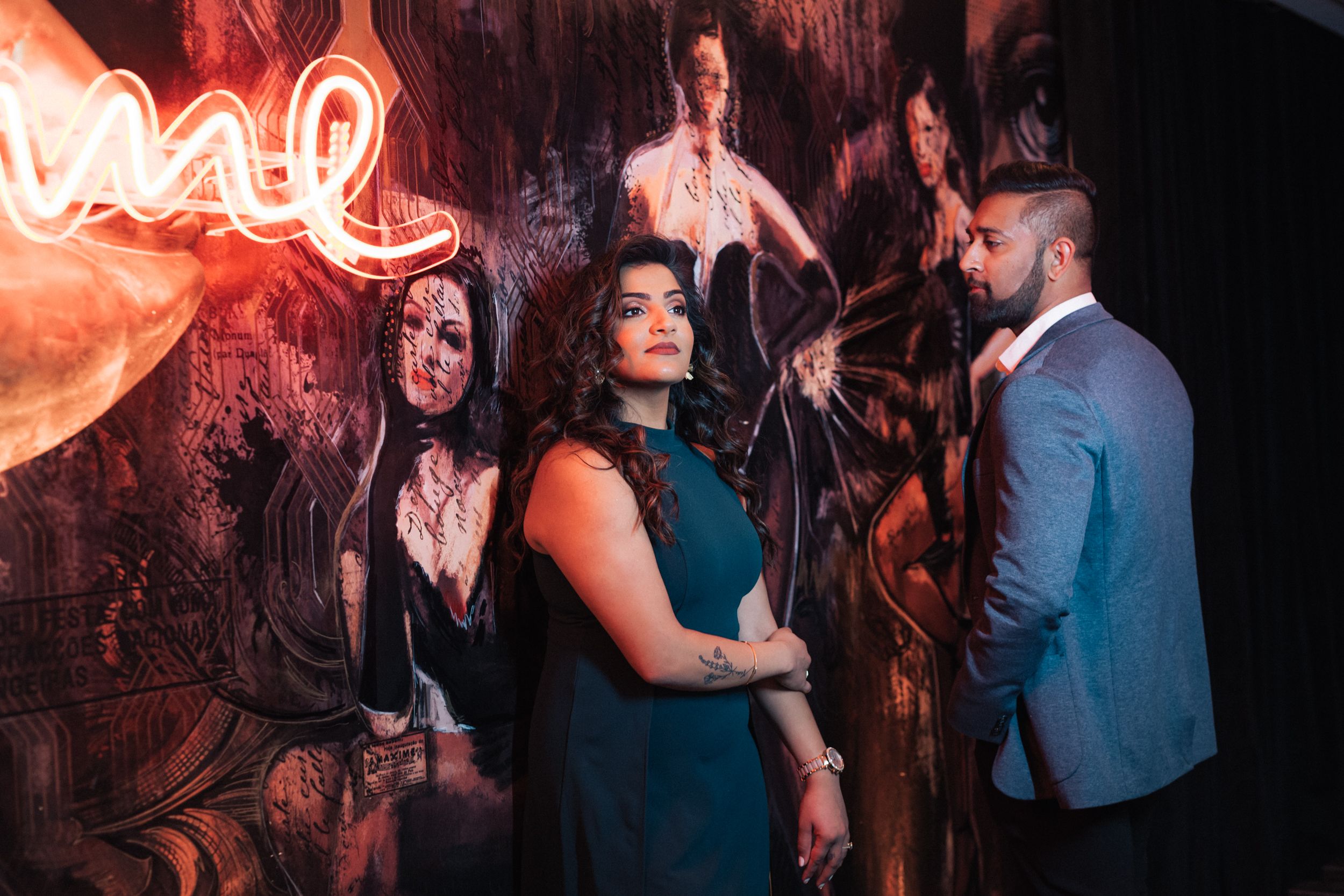 Portugal wedding photographer captures engagement photoshoot at Maxime Hotel Lisbon, with cinematic & editorial photo style
