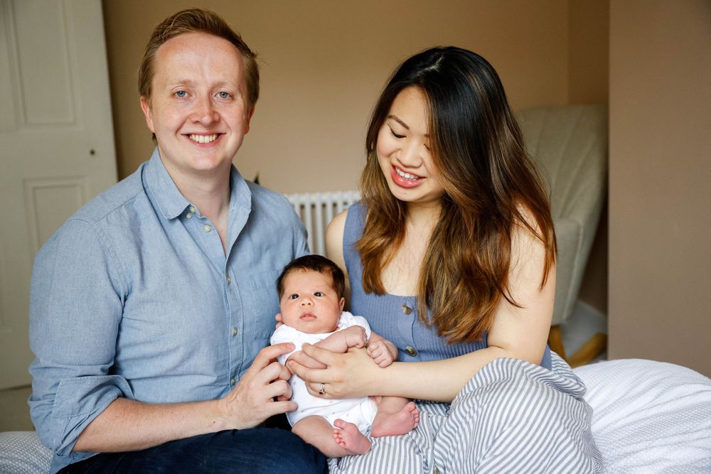 family photoshoot at home in islington