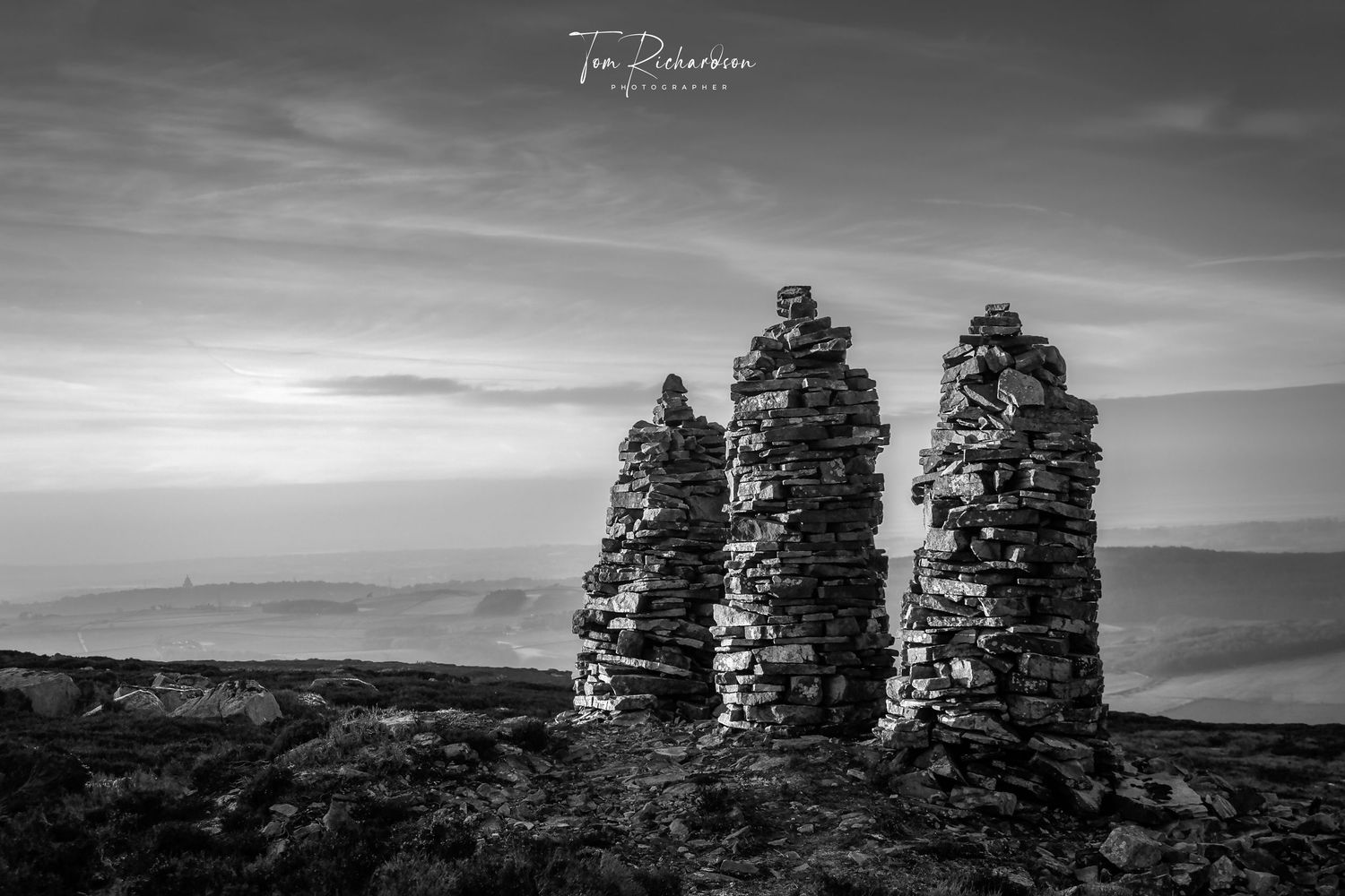 The Three Men of Clougha on Grit Fell in the Forest of Bowland