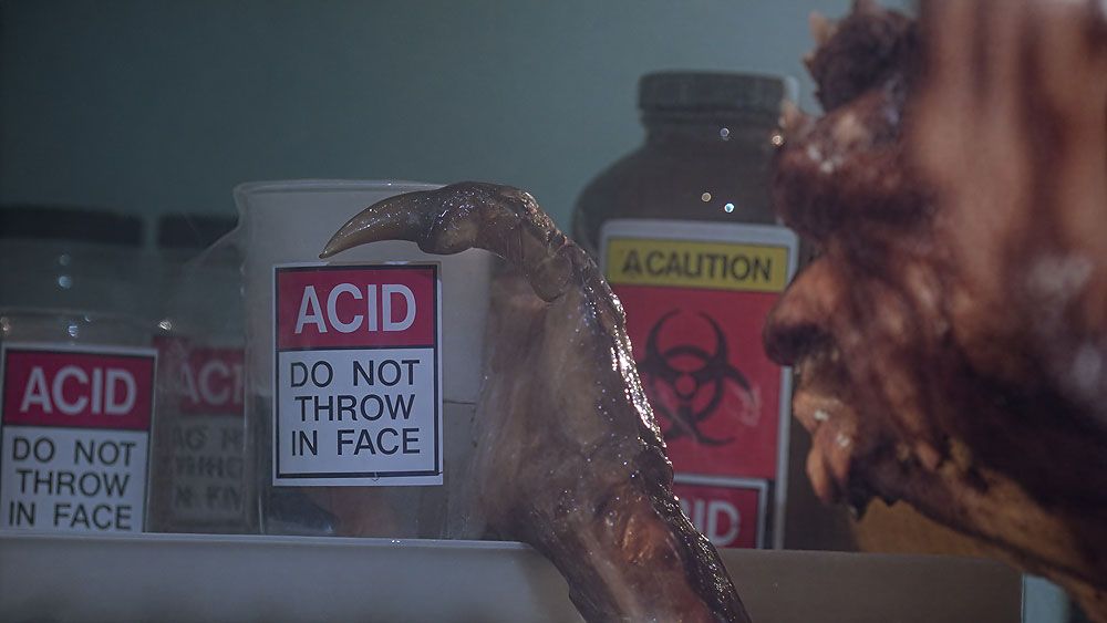 Acid, do not throw in face from Gremlins 2
