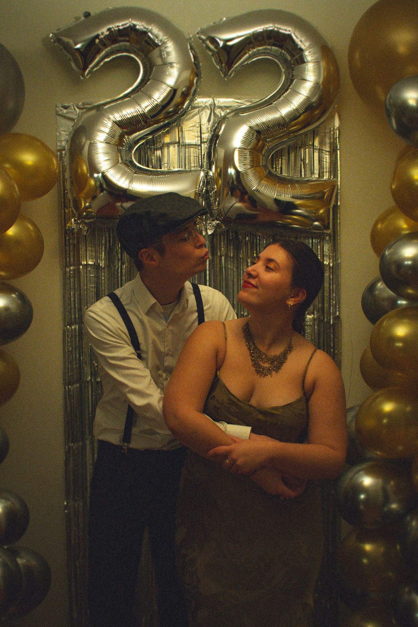 Photographie d'un couple lors d'un anniversaire pour les 22 ans