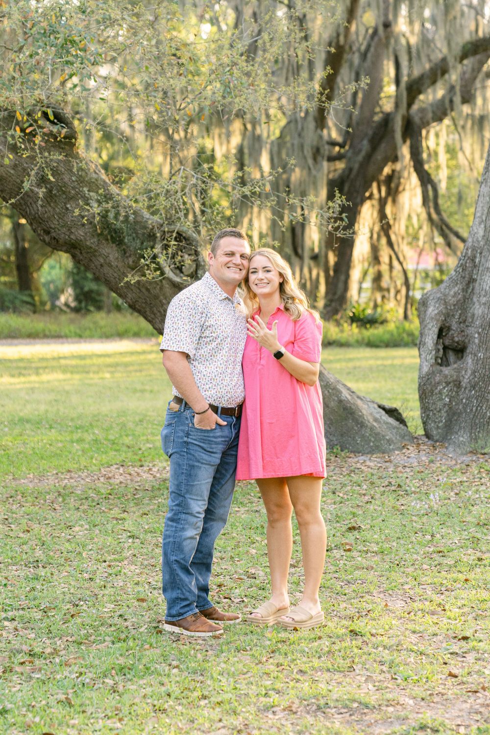 Proposal photos at Mallery Park in St. Simons—classic, coastal, and full of heartfelt moments in the Golden Isles.