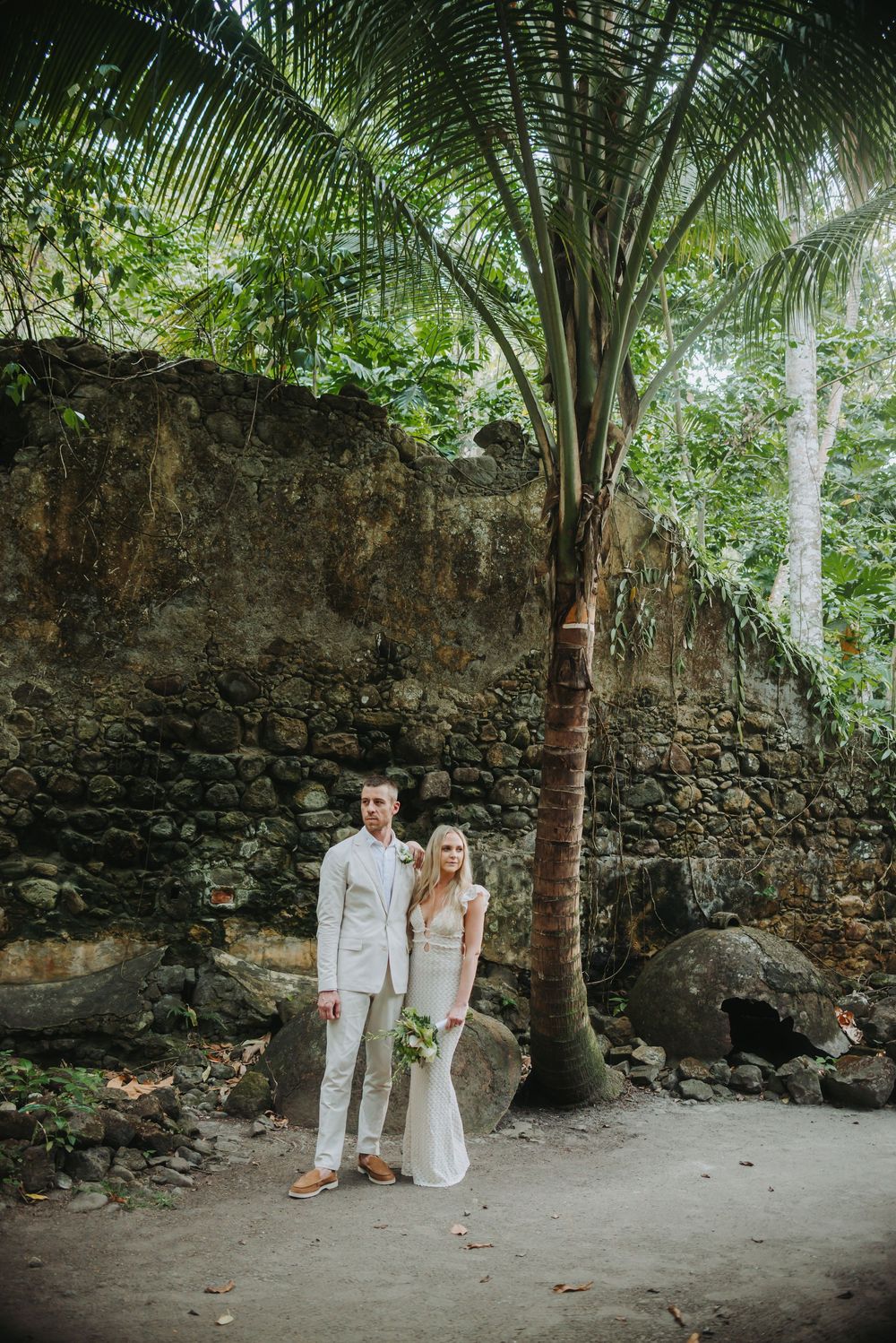 St Lucia Destination wedding near Jade Mountain, Mamin beach in Saint Lucia with a forest, jungle feel