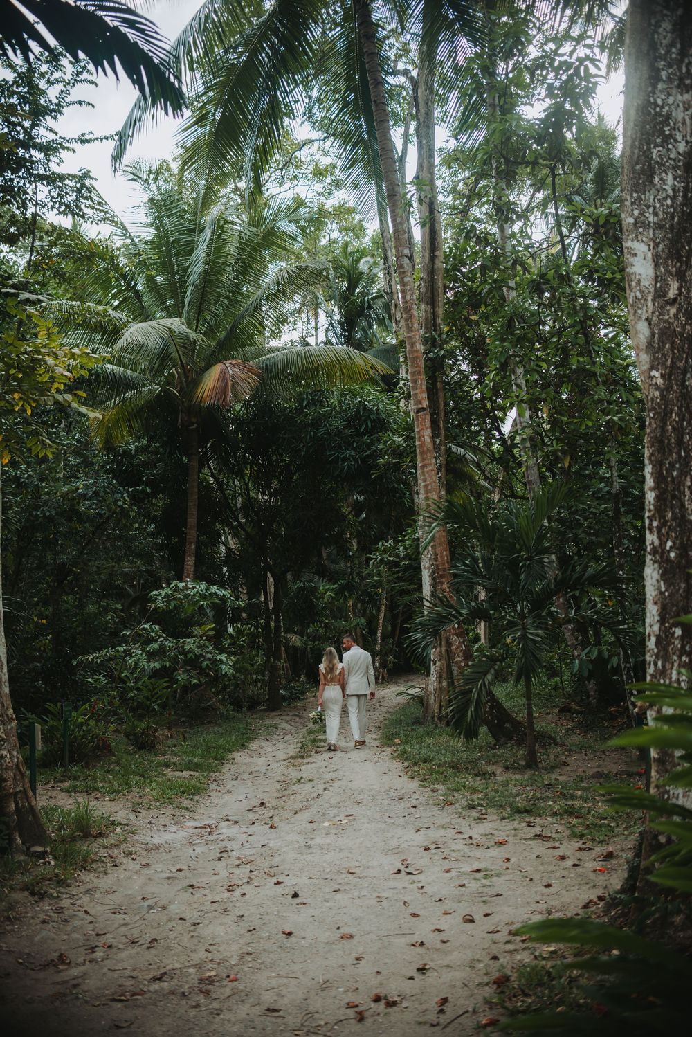 St Lucia Destination wedding near Jade Mountain, Mamin beach in Saint Lucia with a forest, jungle feel