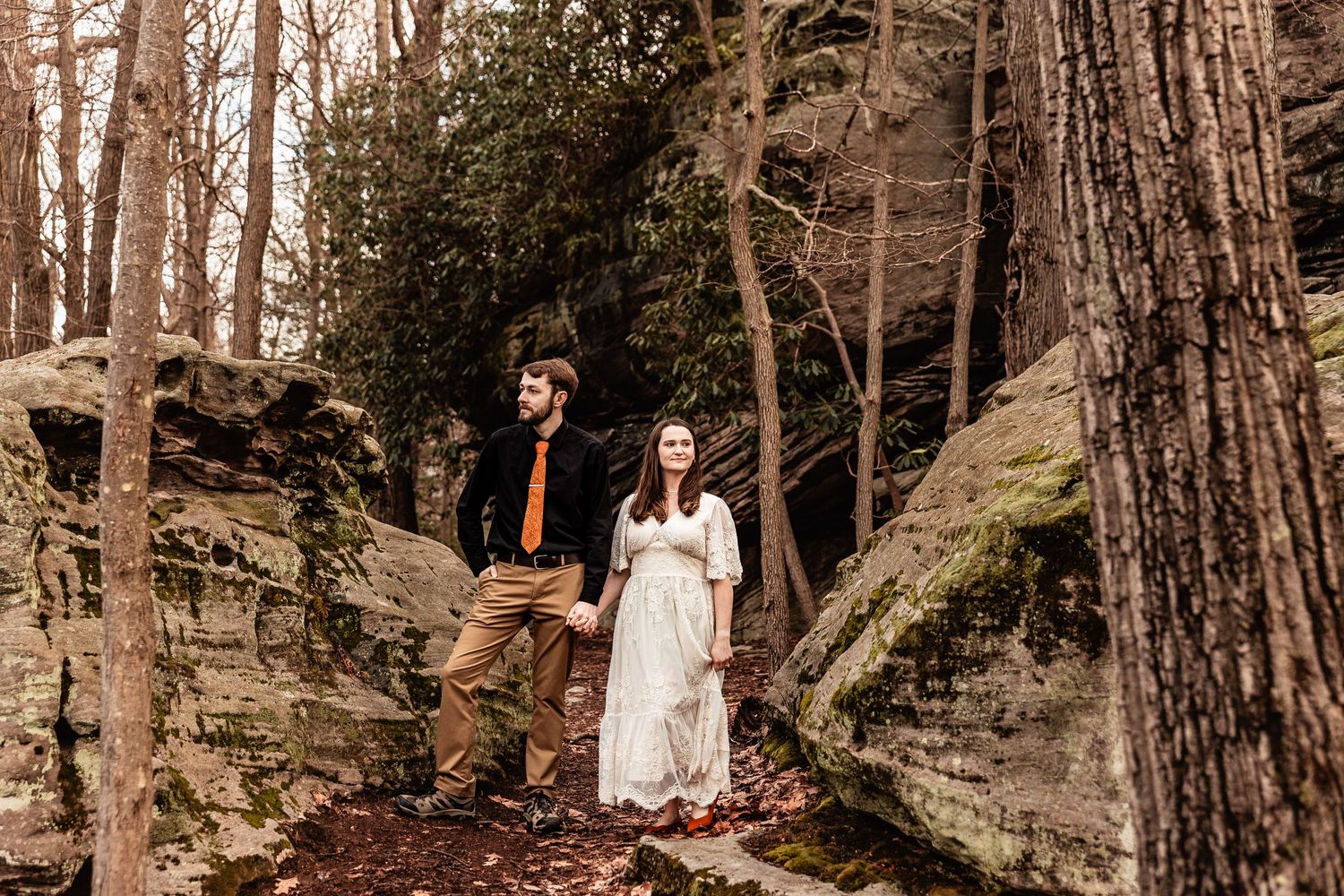 WV engagement session at Coopers Rock State Park
