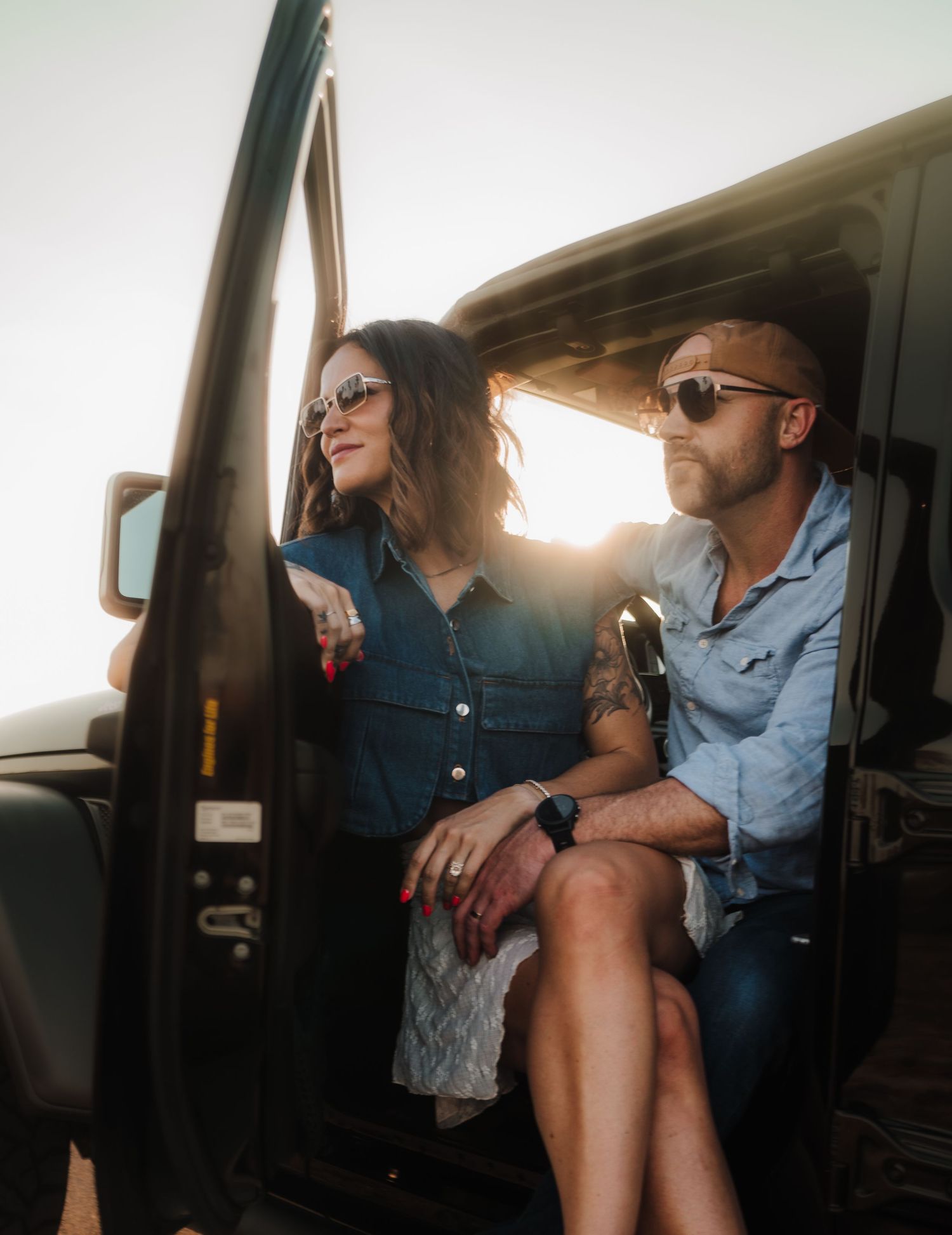 Clearwater Beach Couples Lifestyle Cinematic Photographer Vintage Jeep