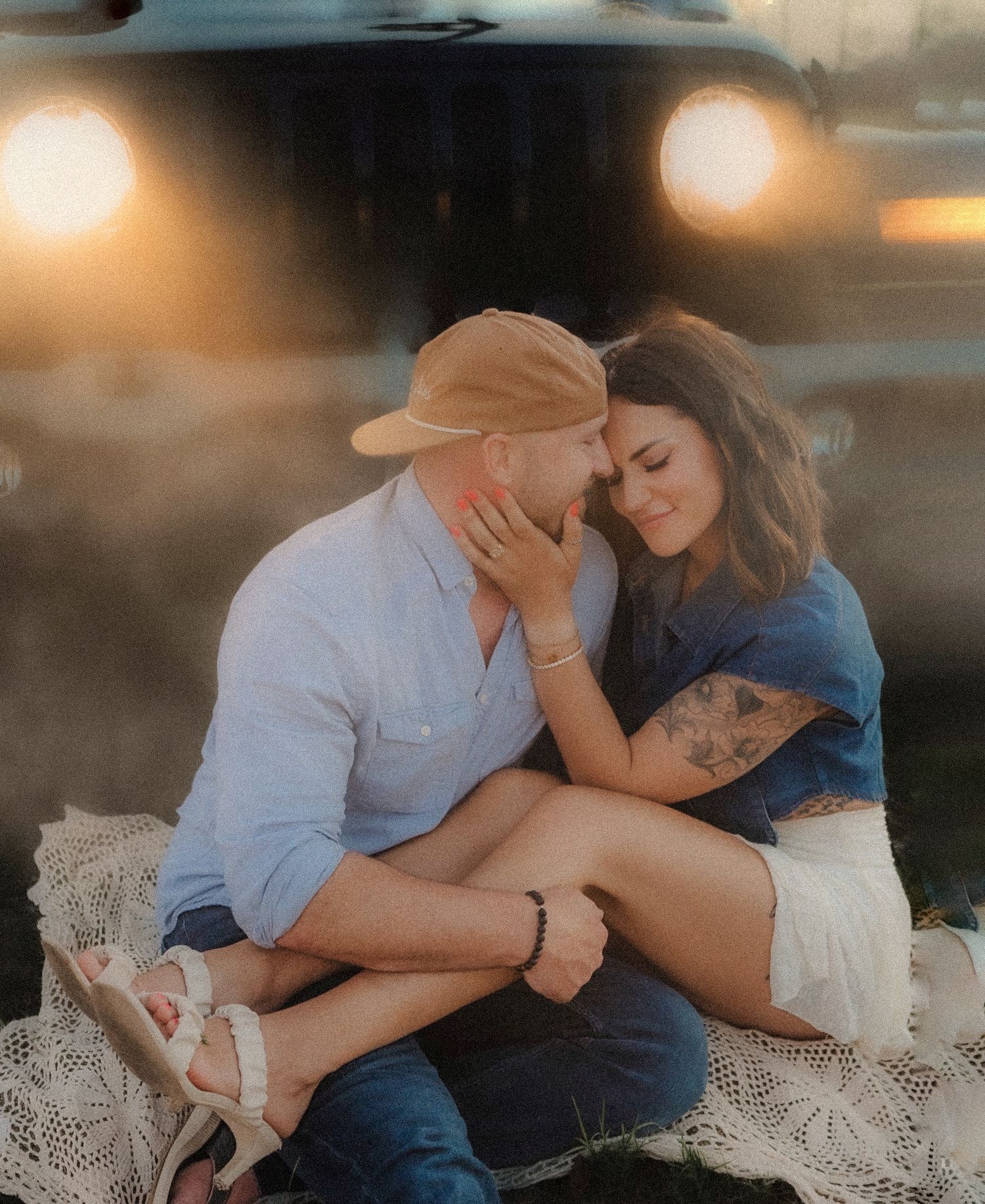 Clearwater Beach Couples Lifestyle Cinematic Photographer Vintage Jeep
