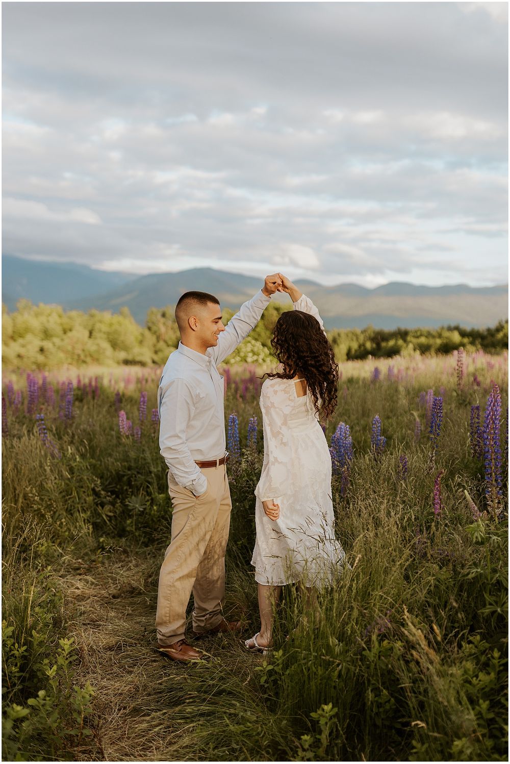 Mountain engagement pictures in NH