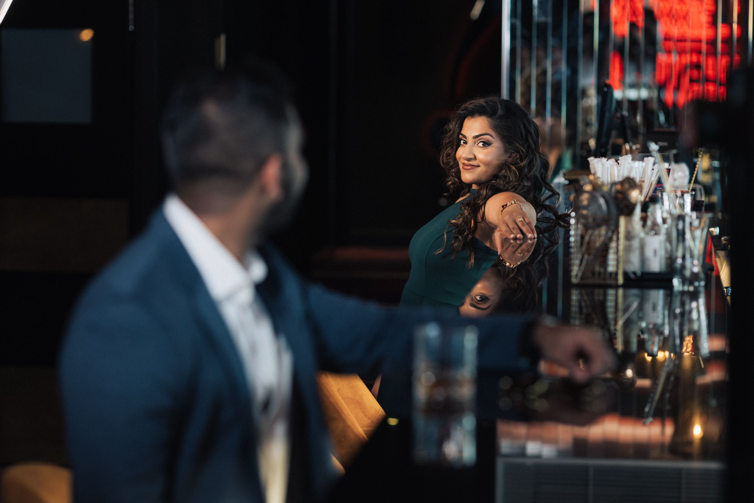 Portugal wedding photographer captures engagement photoshoot at Maxime Hotel Lisbon, with cinematic & editorial photo style