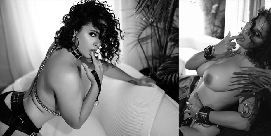 A black and white artistic boudoir photo collage showing silhouettes and sensual poses.