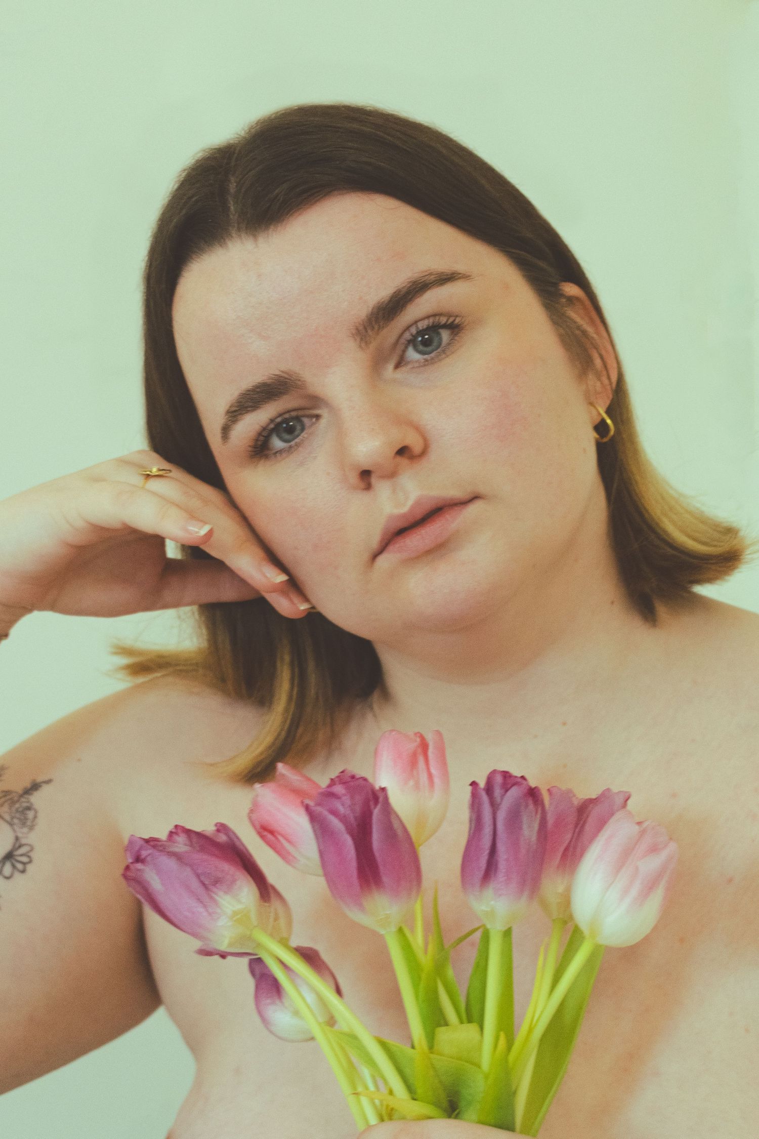 Carte cadeau photo portrait self love floral