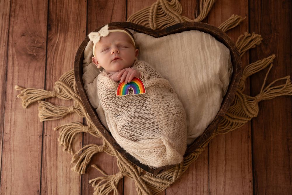 rainbow baby photography