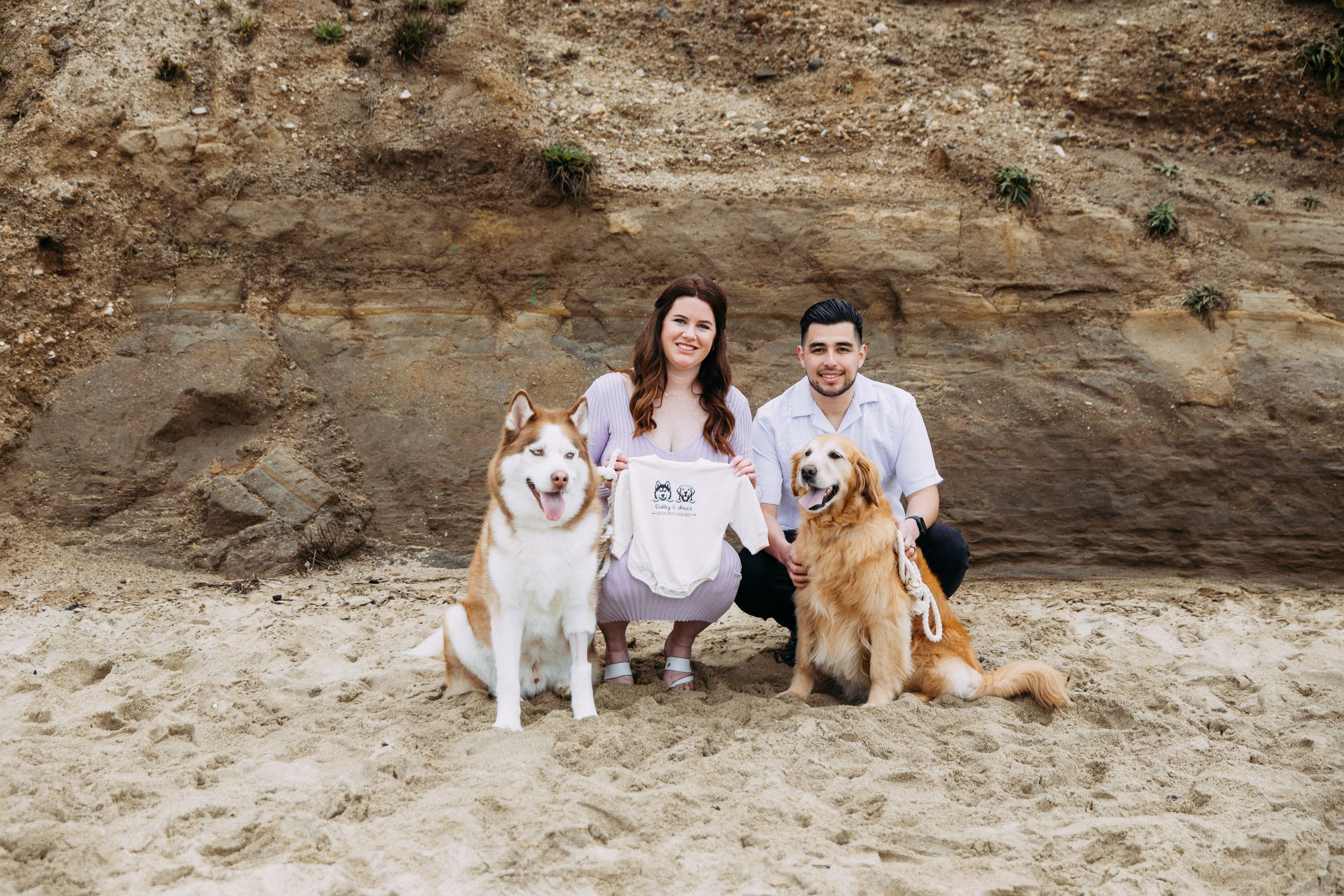 Maternity portraits at Half Moon Bay