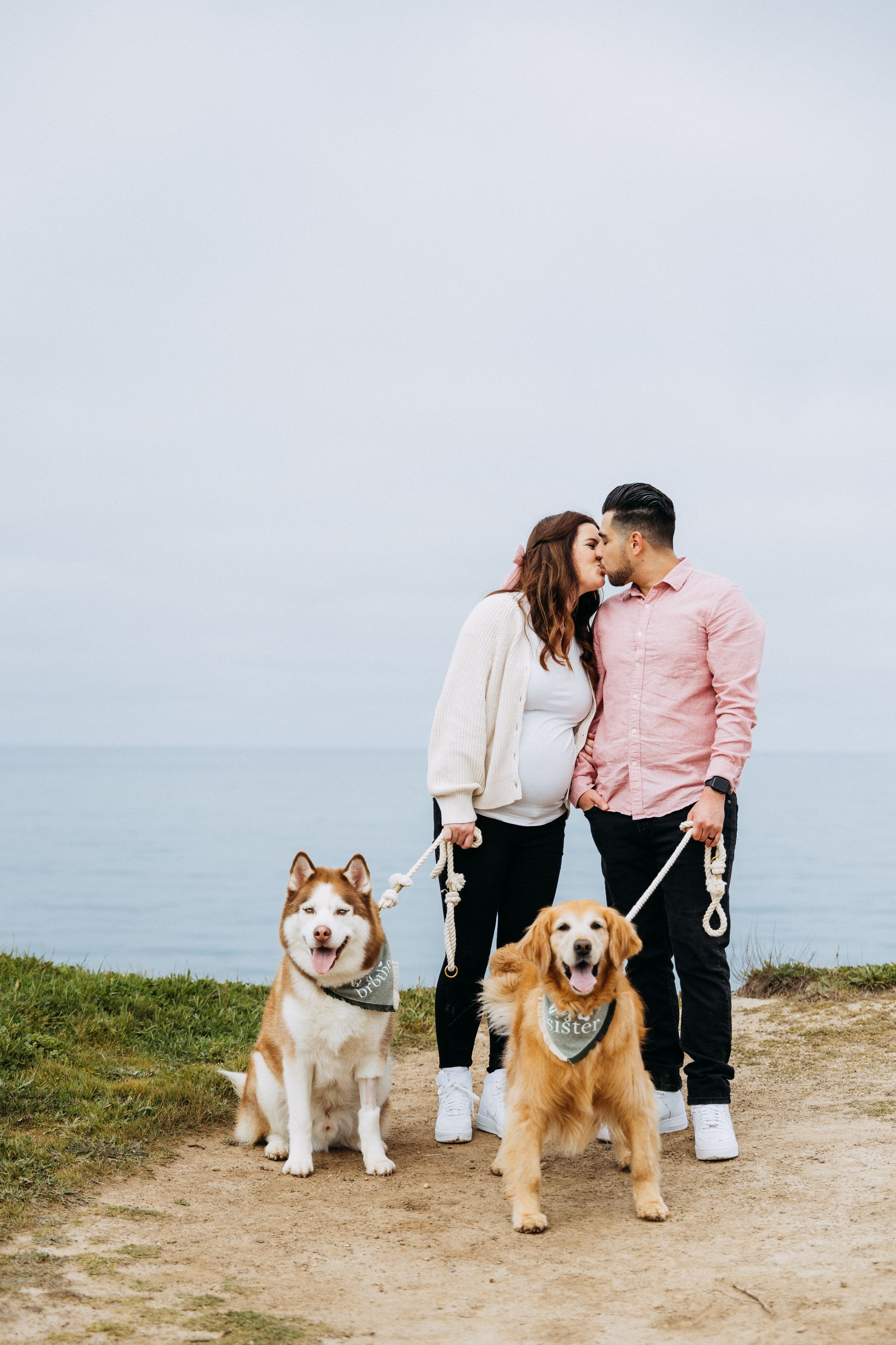 Pregnancy photos with dogs