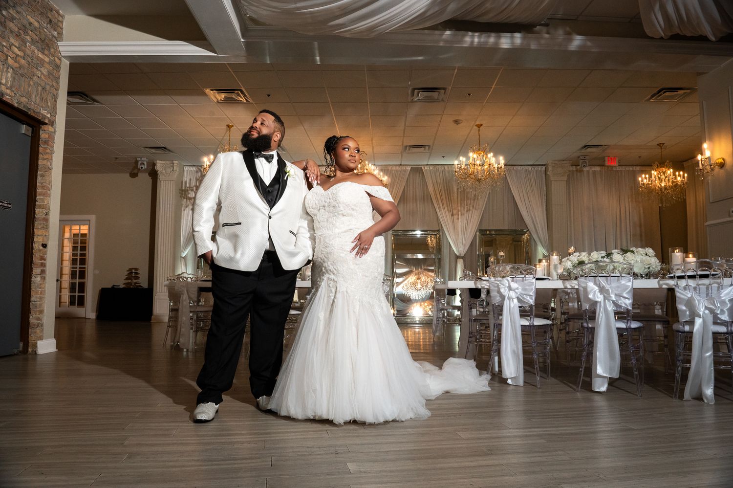 Elegant wedding ceremony inside the Lightner Museum, beautifully photographed by experienced St. Augustine wedding photographers.