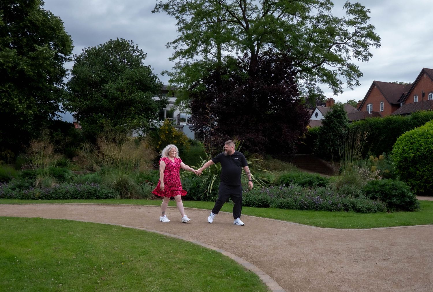 Engagement shoot Nottingham Park Wilford Suspension Bride