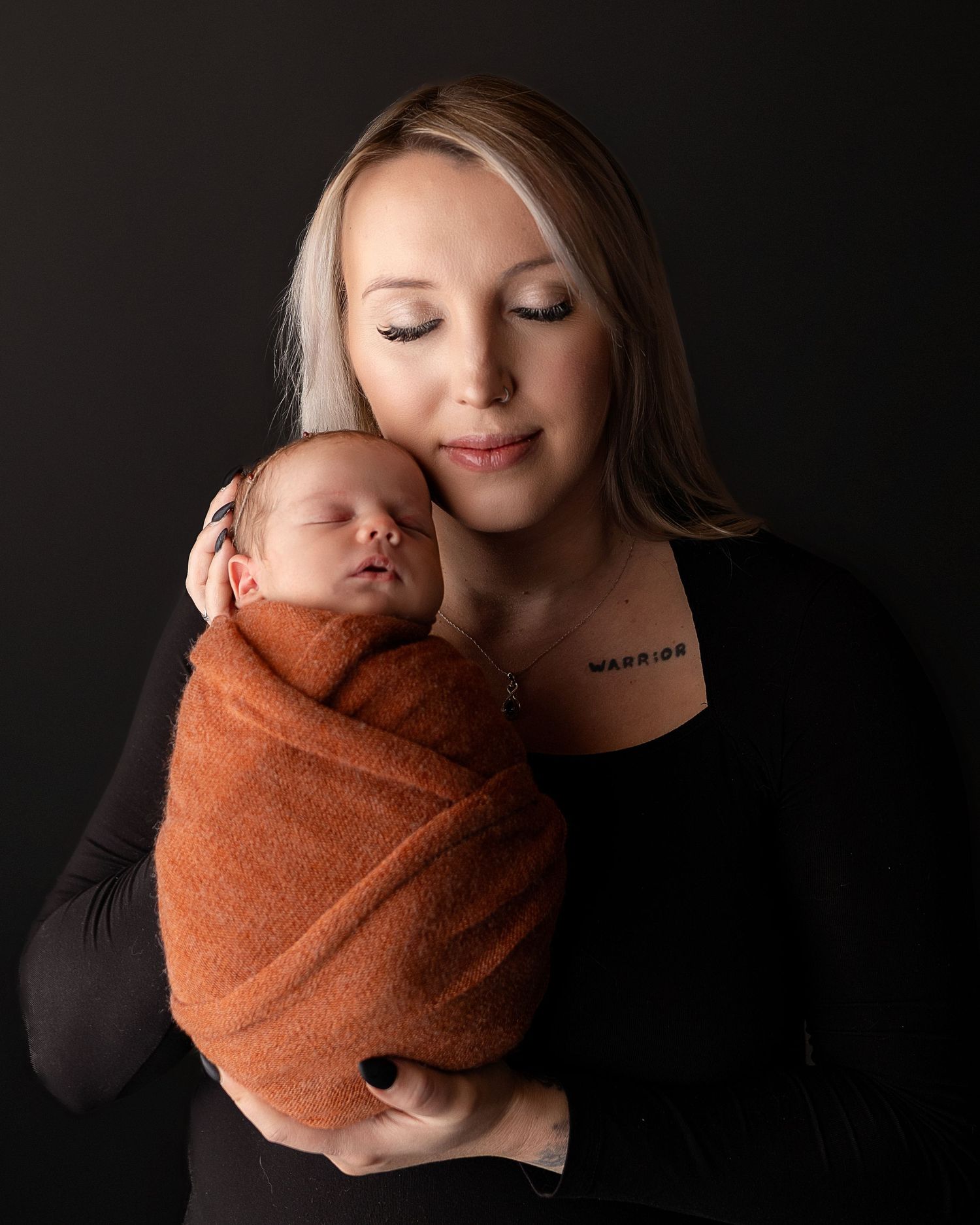 Professional photo of mom and baby