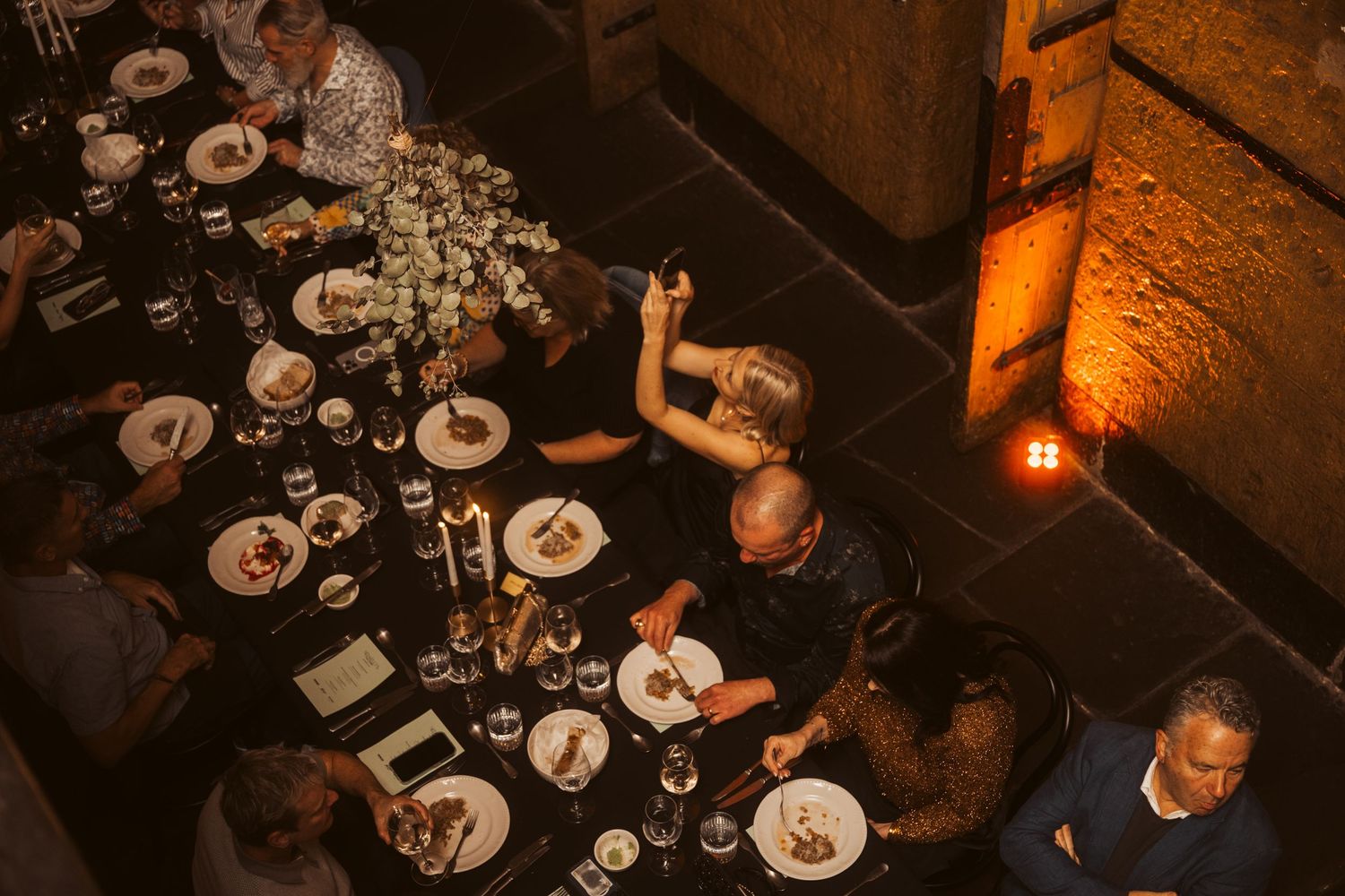 National Trust Ned Kelly themed dinner at Old Melbourne Gaol - heritage event photography Melbourne