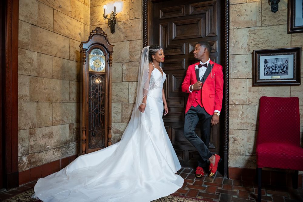 Groom's Phi Beta Sigma cufflinks captured by luxury wedding photographers