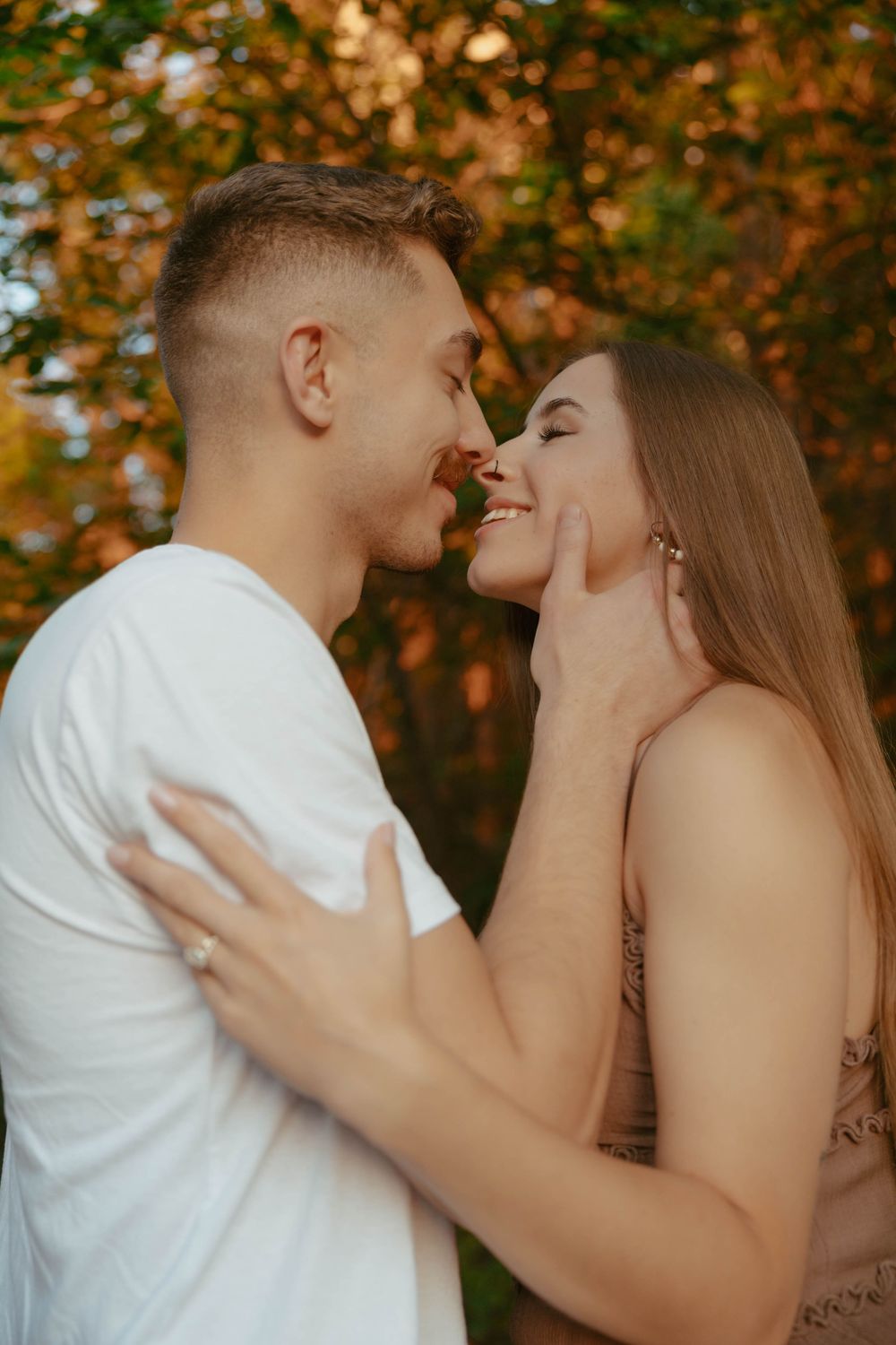 Romantic engagement photography