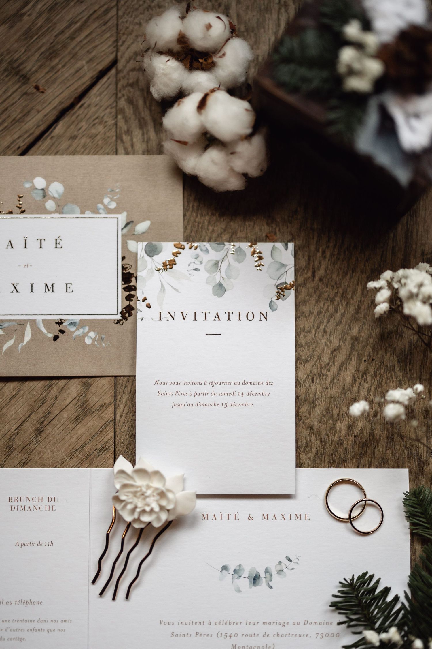 faire part cotton bird mariage