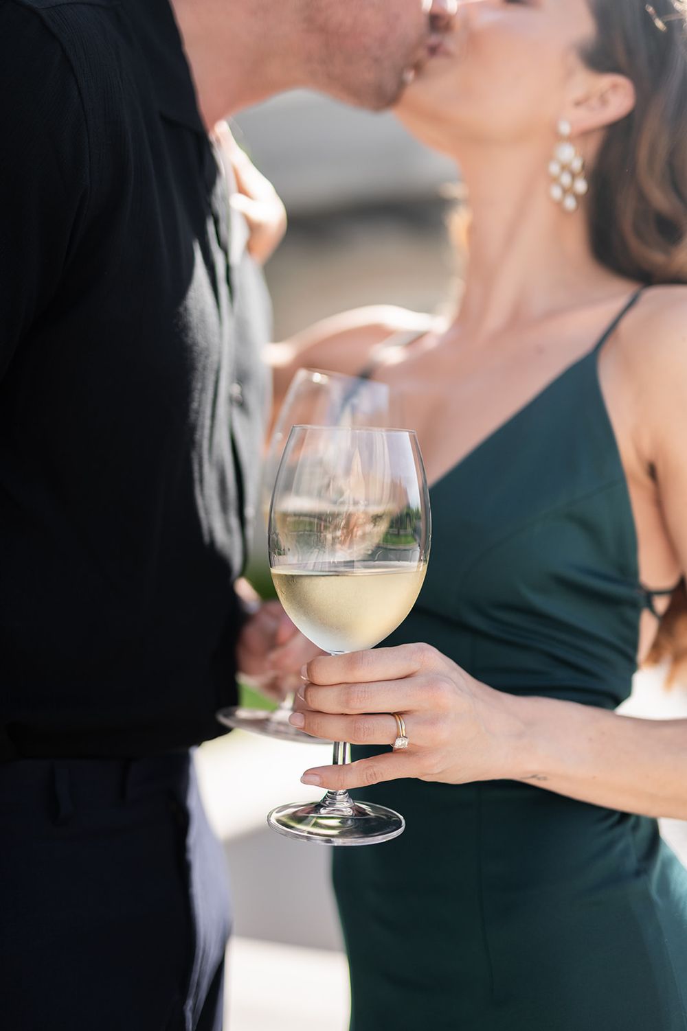 Intentional Franschhoek, Cape Town engagement session capturing soulful, effortless love with warm spring light, sophisticated looks and fun