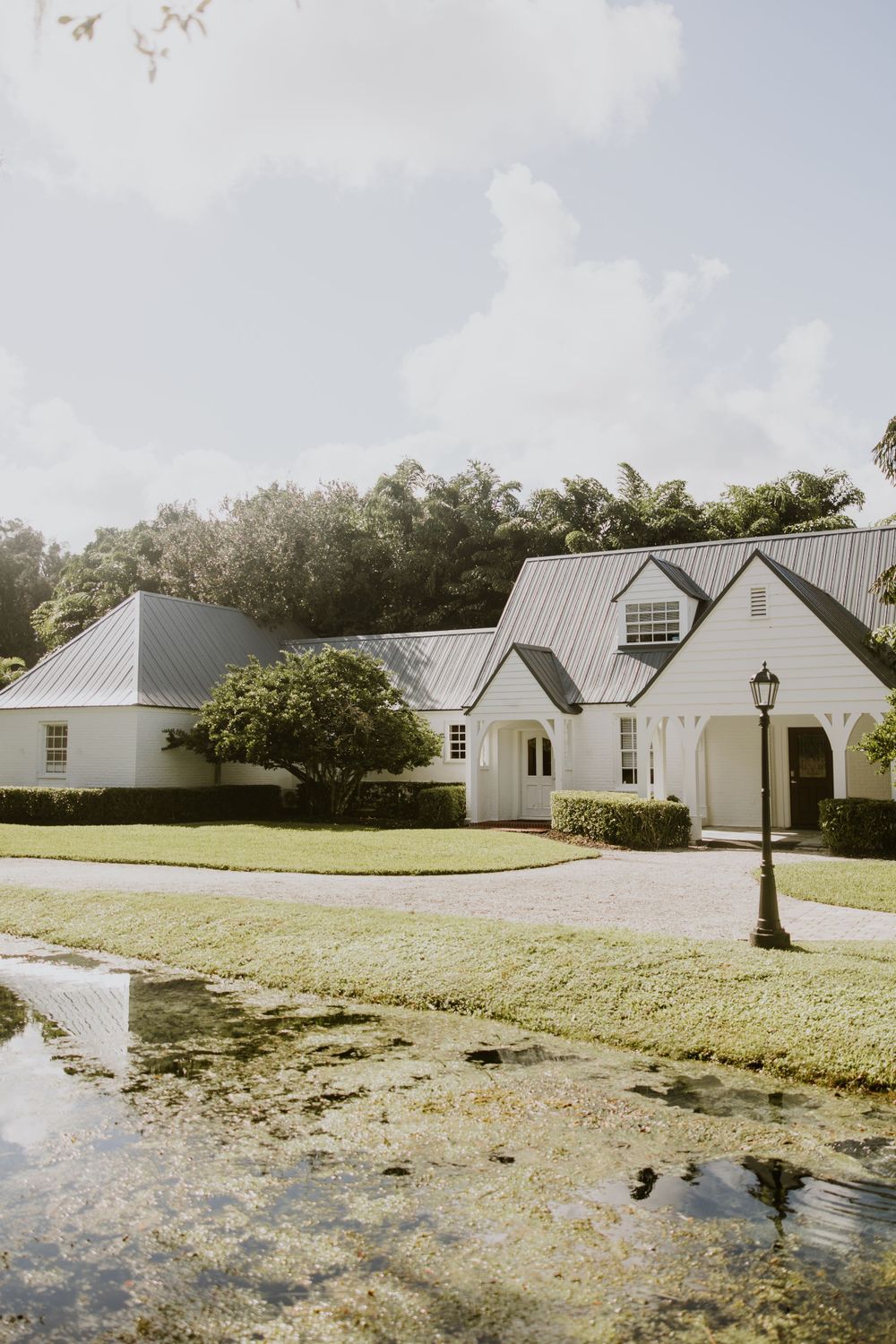 Venue shots and details at wedding in Fort Pierce, Florida at The Lake House venue captured by Lindsay McDow Photography.