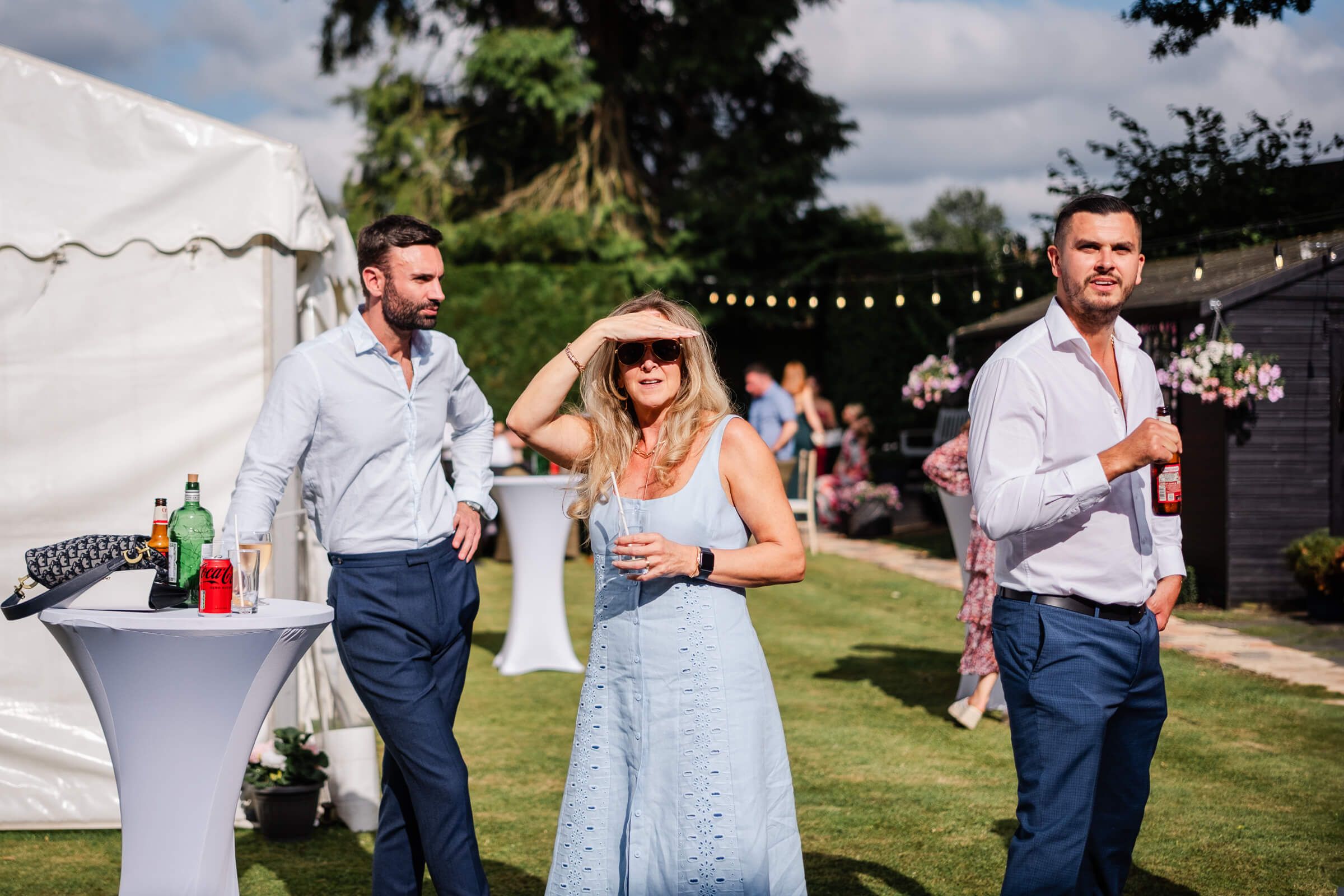sunny day wedding photography
