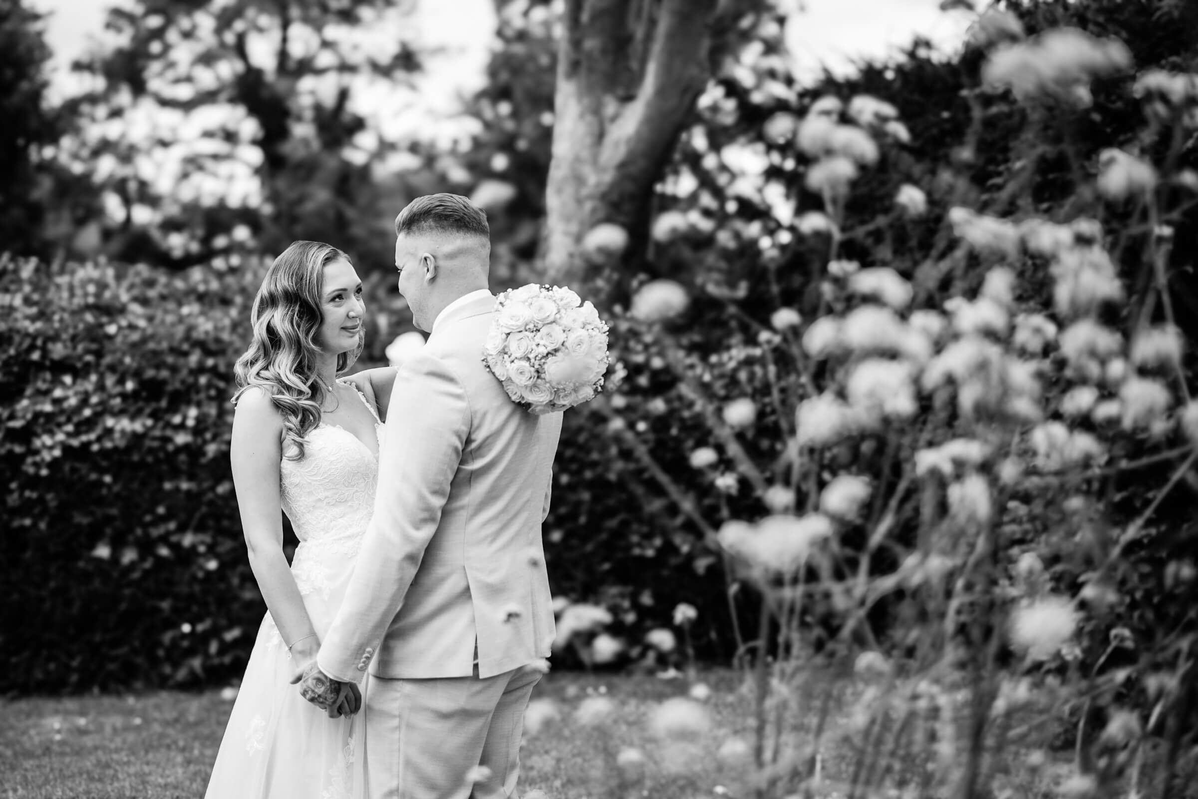 black and white wedding photography