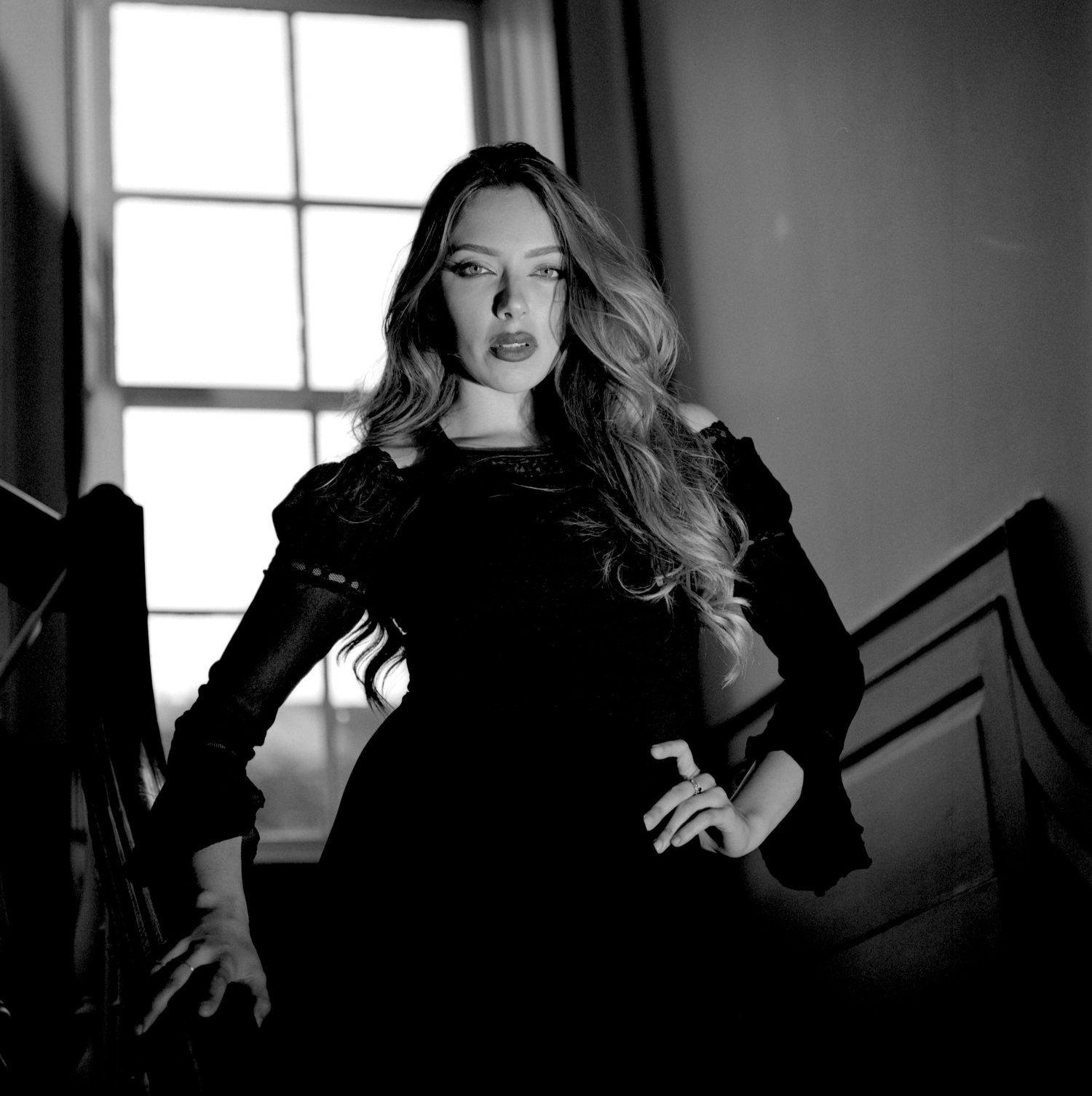 UK model Mia Moore photoshoot during the Vampirique Photography Project made possible by Kodak Professional Europe