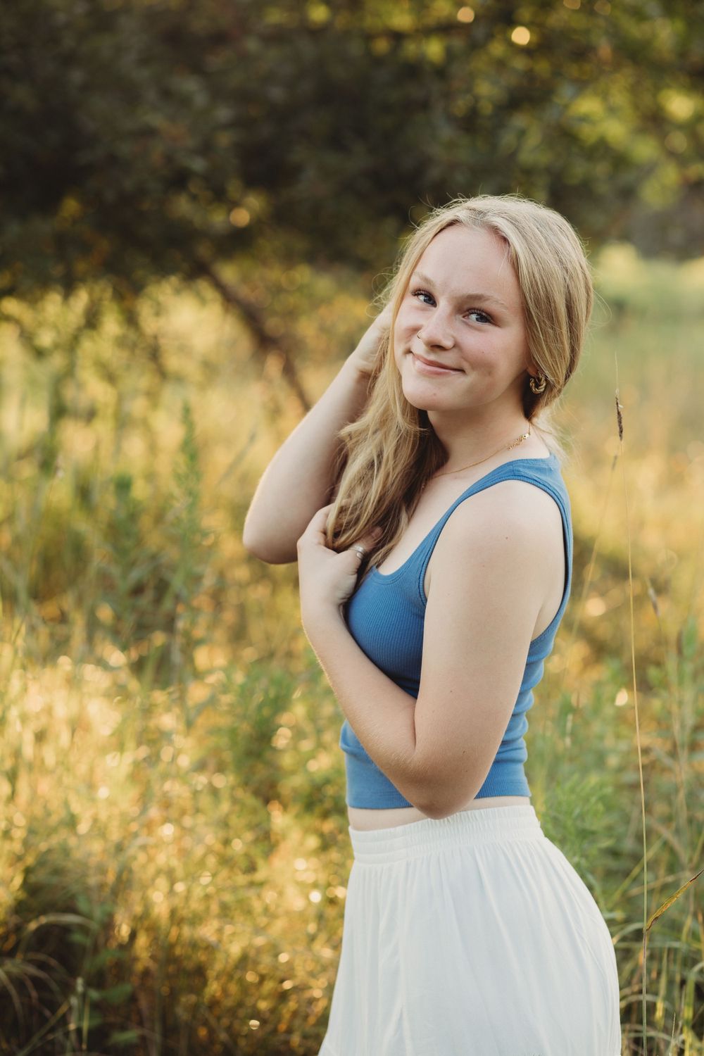 Professional senior graduate photo outdoors