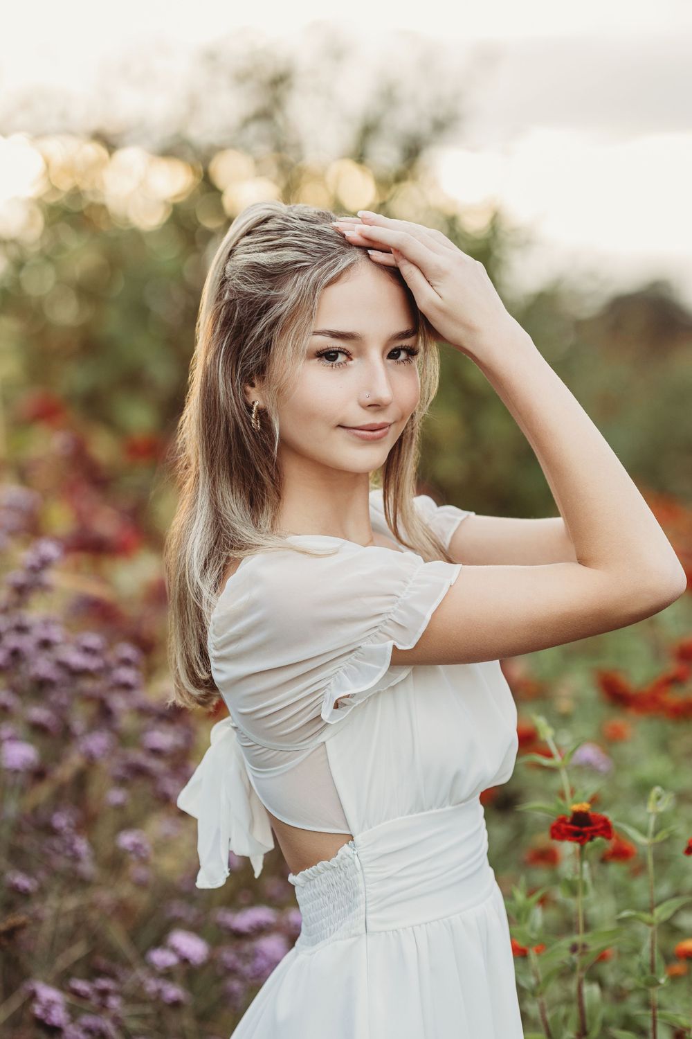 Professional senior graduate photo outdoors
