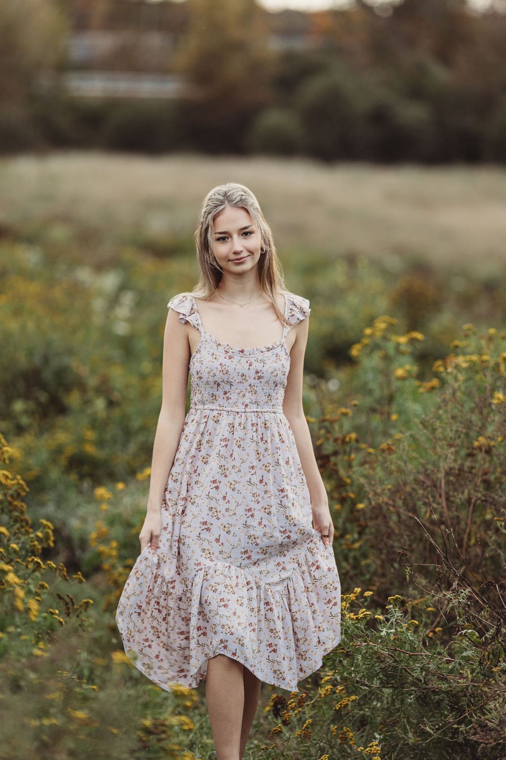 Professional senior graduate photo outdoors