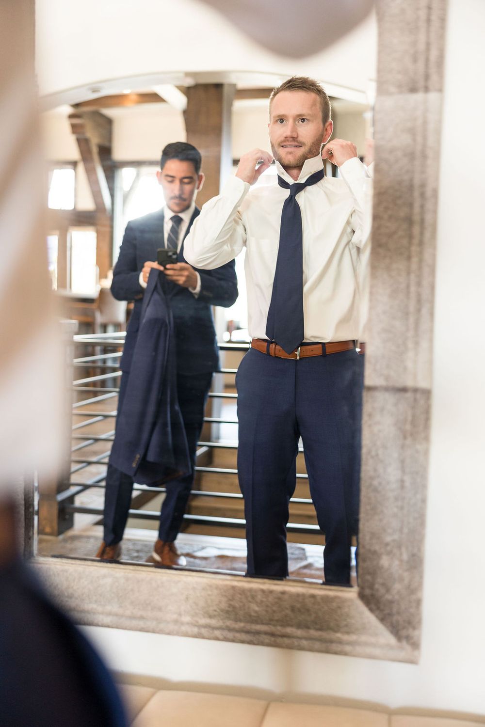 Groom putting on final touches for Breckenridge elopement