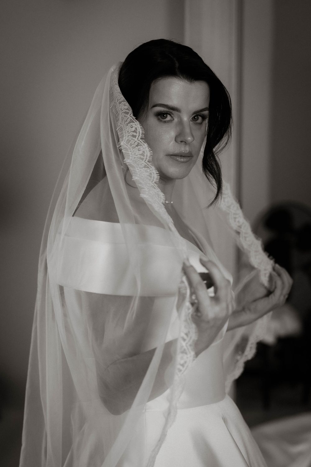 bride portrait at Primrose Hill farm Wedding- Photo by Primrose Hill Farm Wedding Photographer, Olivia J Morgan Photography