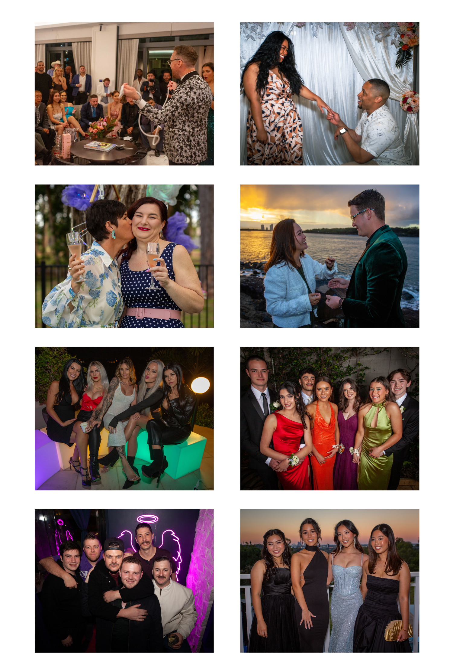 Examples of Event Photography for birthdays, proposals, parties and other celebration by Radical Imaging Gold Coast