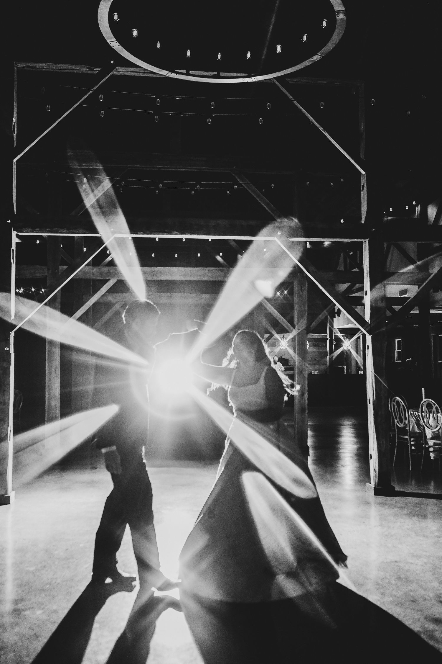 the bride and groom two step for their last dance before leaving their wedding reception captured by april pinto photography