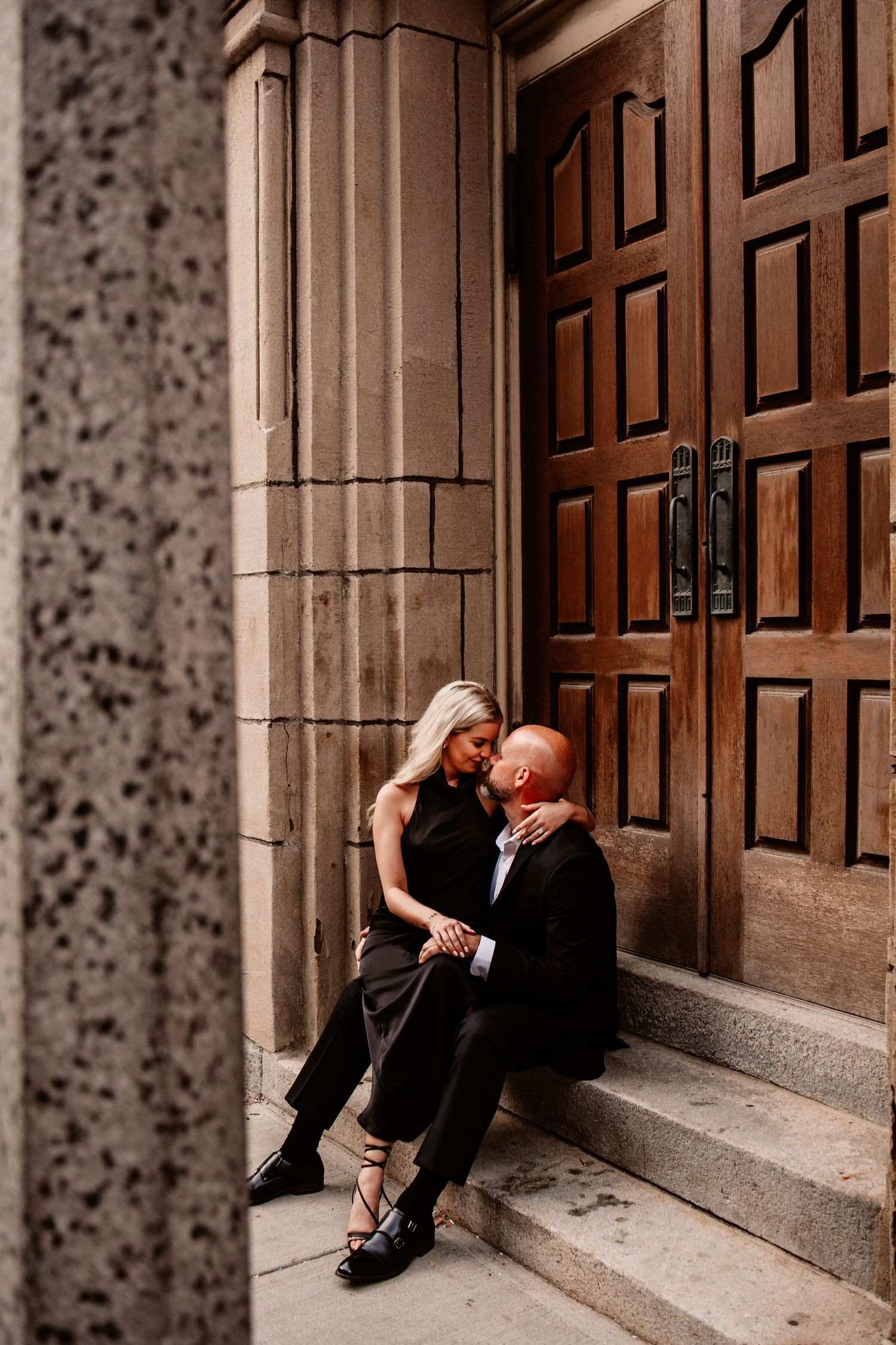 boston north end engagement session