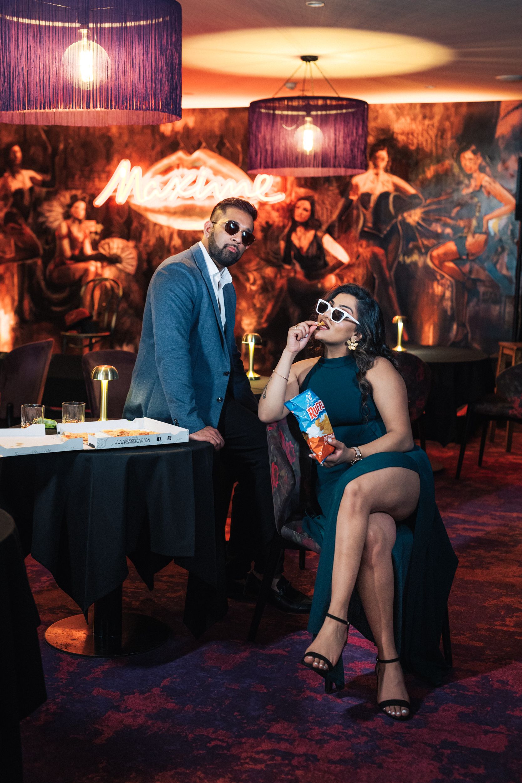 Portugal wedding photographer captures engagement photoshoot at Maxime Hotel Lisbon, with cinematic & editorial photo style