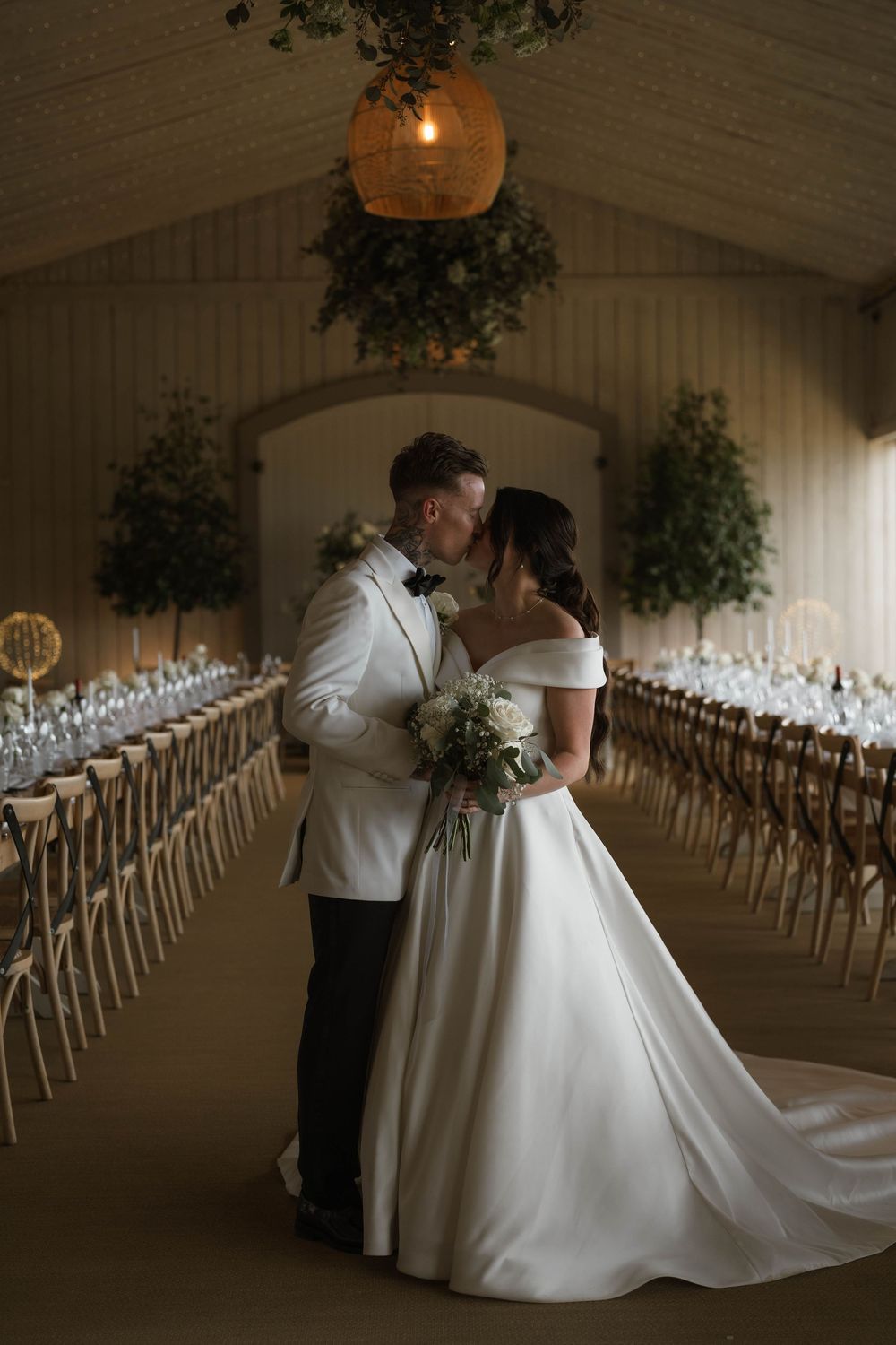 bride and groom portrait at Primrose Hill farm Wedding- Photo by Primrose Hill Farm Wedding Photographer, Olivia J Morgan Photography
