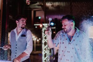 Francisco from The Astoria Rocking at a wedding party