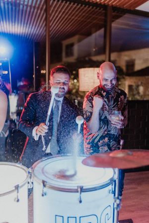 Bruno - Porto wedding photographerf rom The Storytellers partying at The Astoria in Grijó, Porto