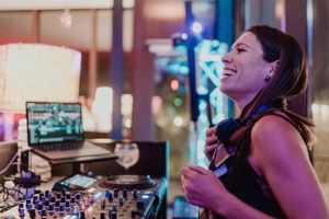 Isabel by Clap Events as a DJ on a wedding day